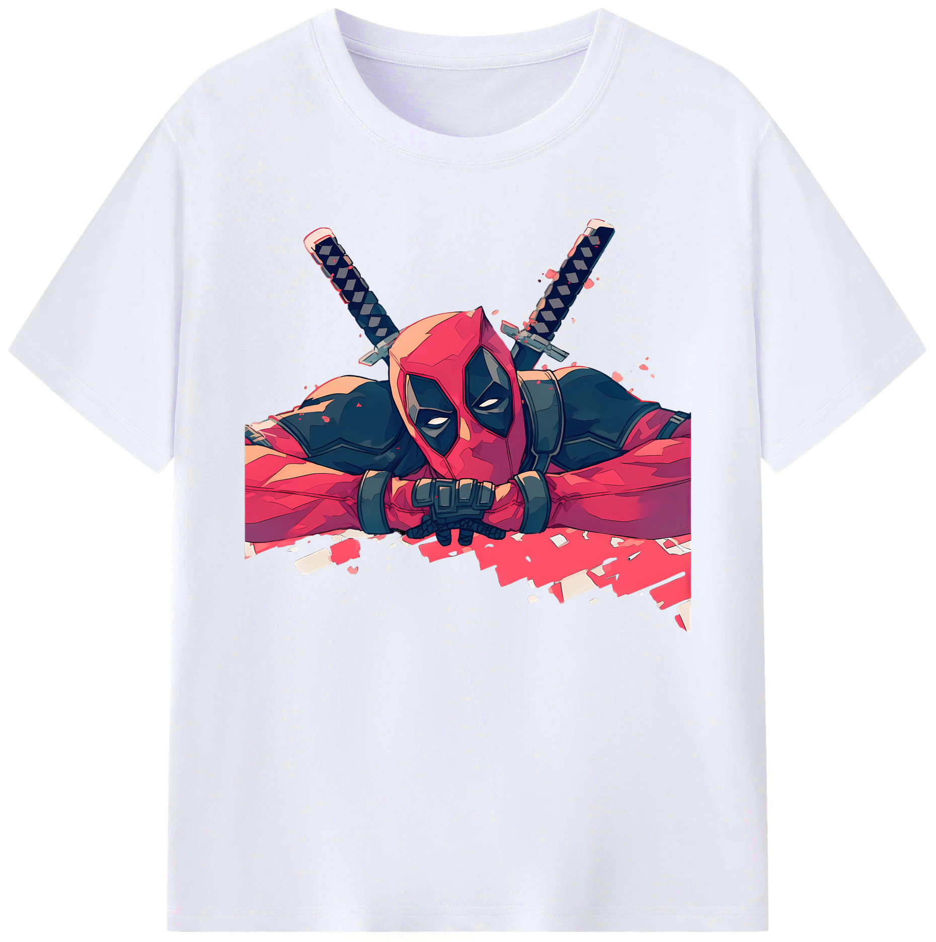 （画像用） Deadpool デッドプール 綿100％ メンズ半袖Tシャツ｜肌触りやわらか＆通気性