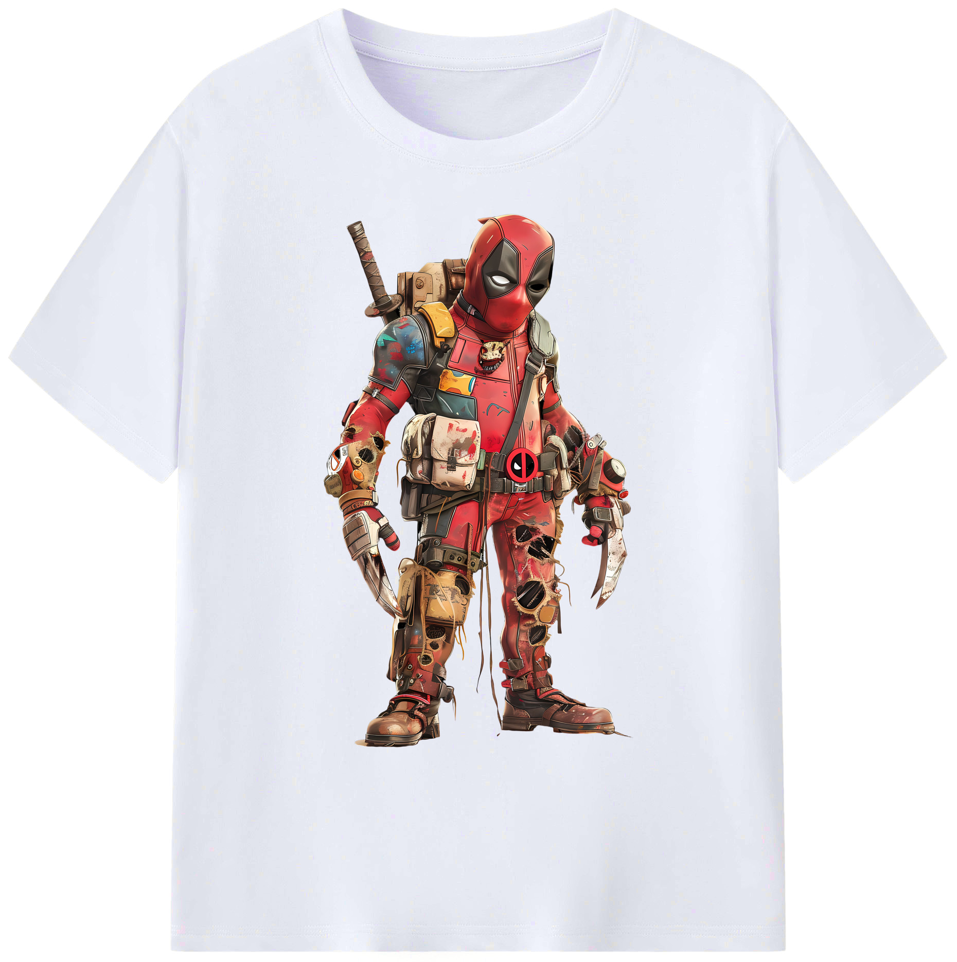 （画像用） Deadpool デッドプール 綿100％ メンズ半袖Tシャツ｜肌触りやわらか＆通気性