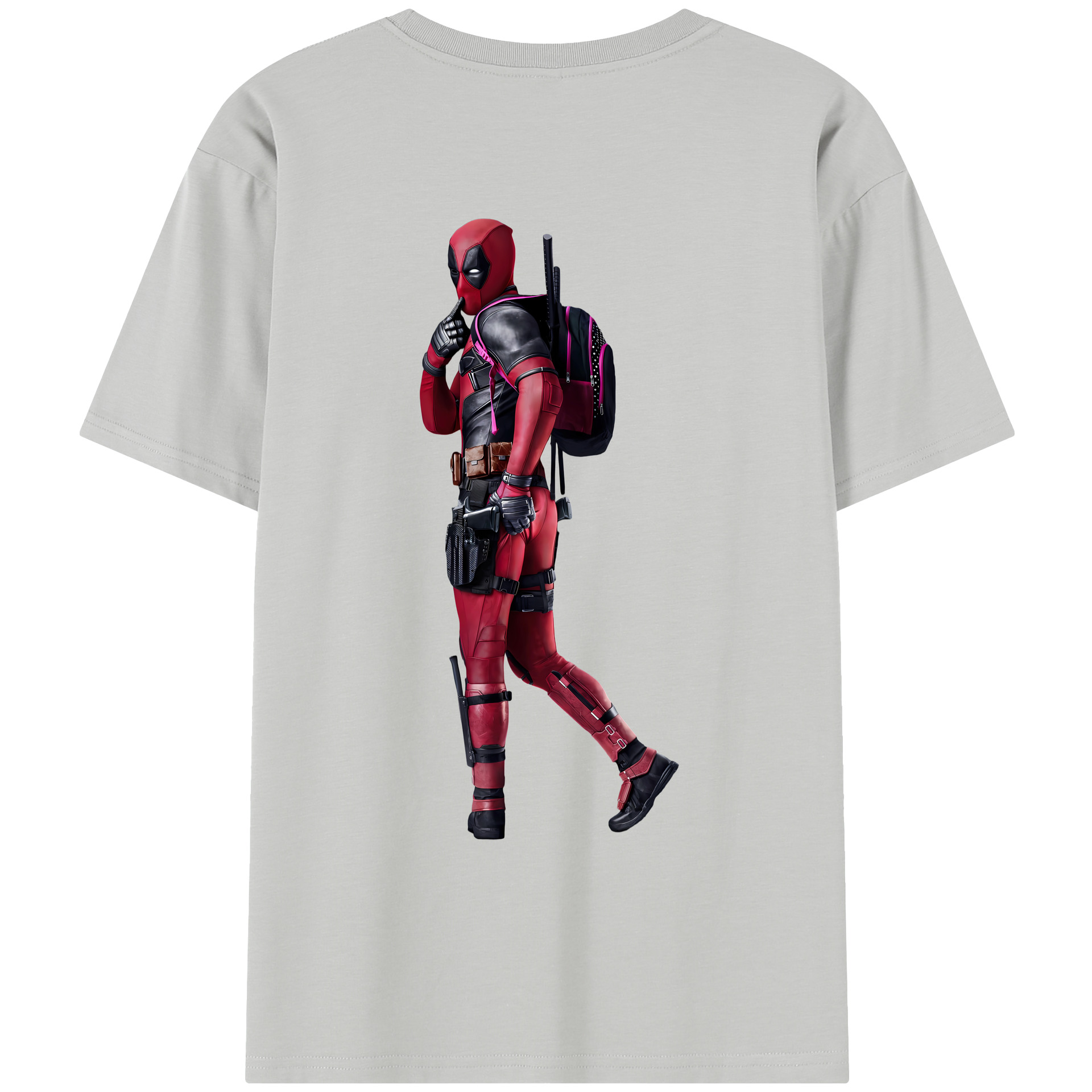 （画像用） Deadpool デッドプール レディース半袖Tシャツ(バックプリント)