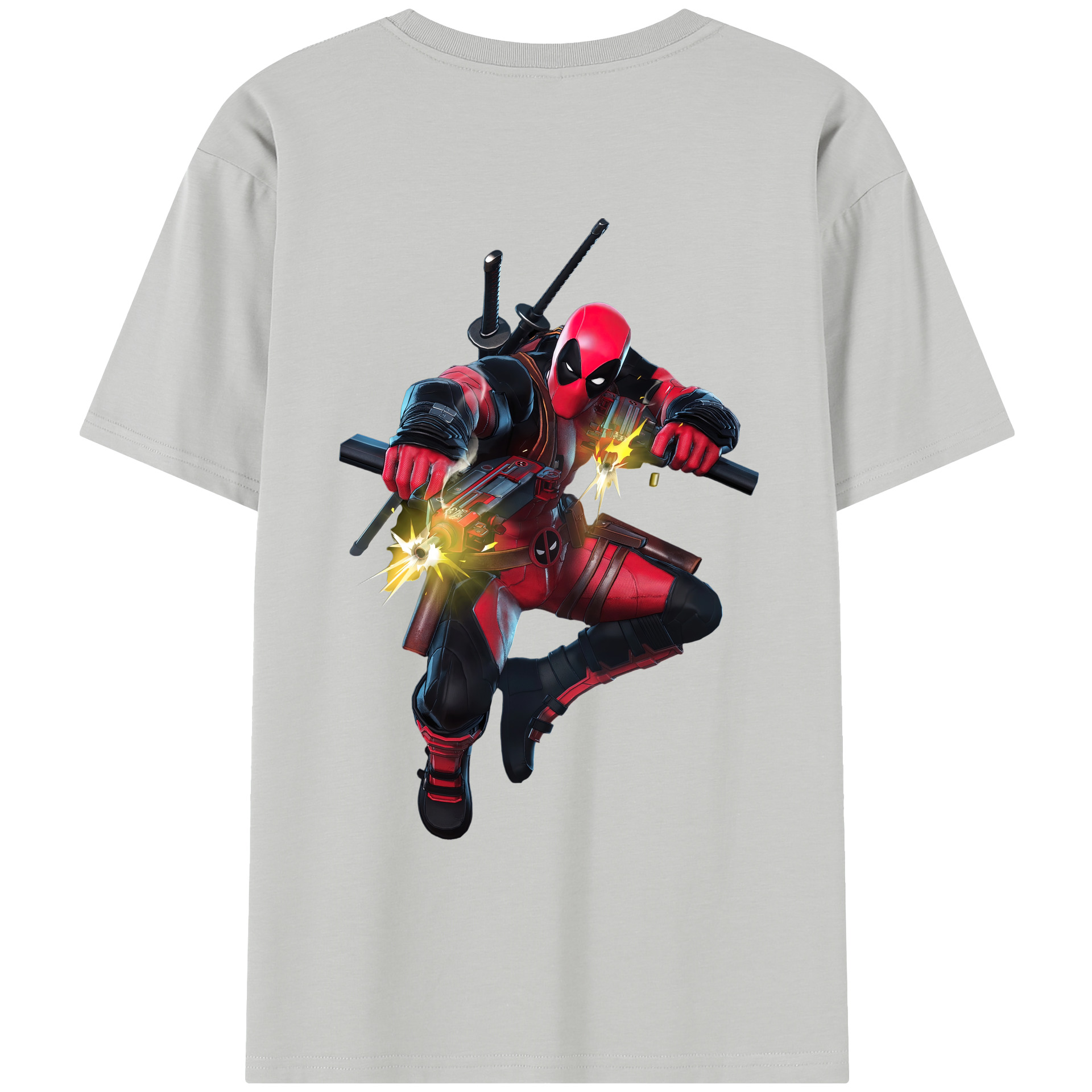 （画像用） Deadpool デッドプール レディース半袖Tシャツ(バックプリント)