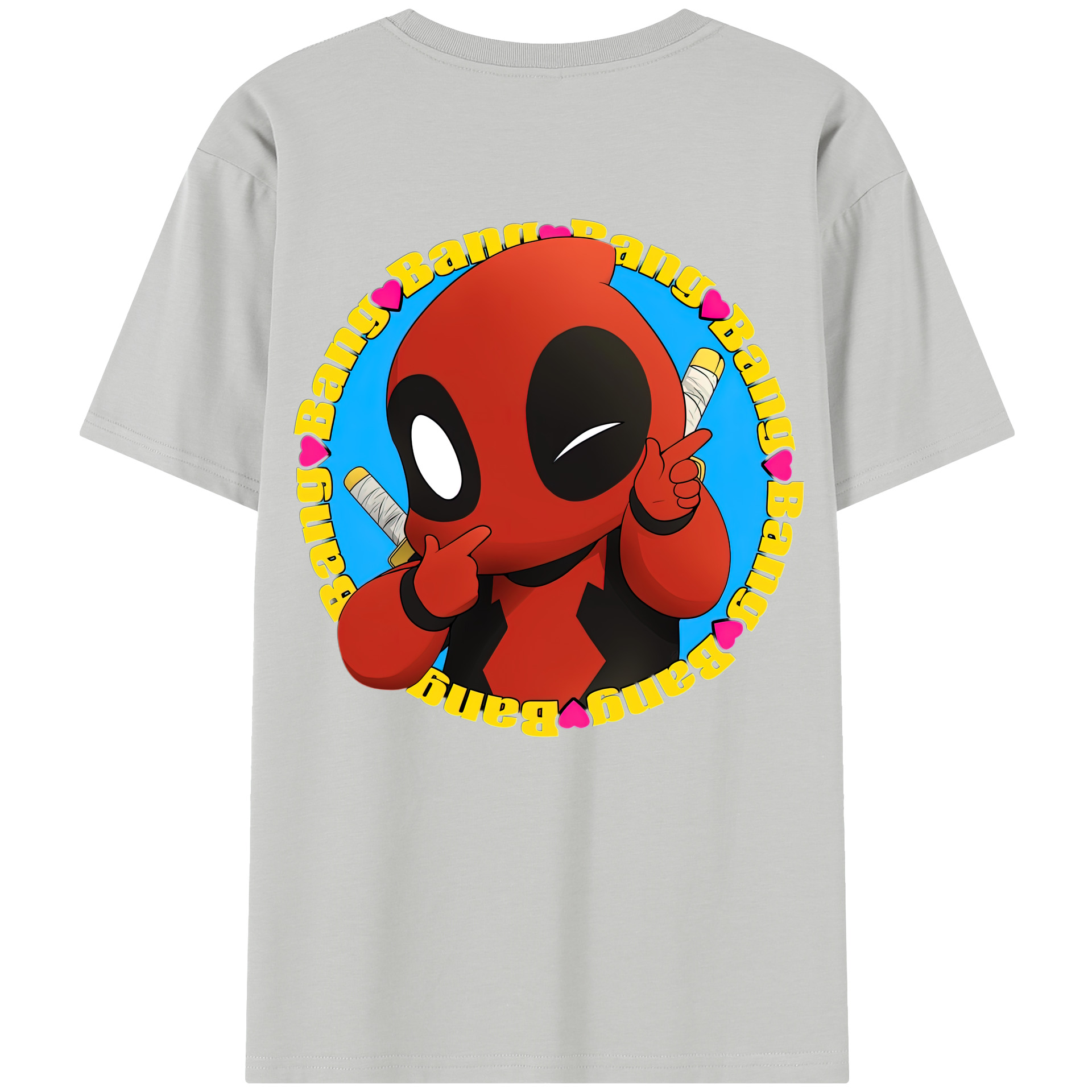 （画像用） Deadpool デッドプール レディース半袖Tシャツ(バックプリント)