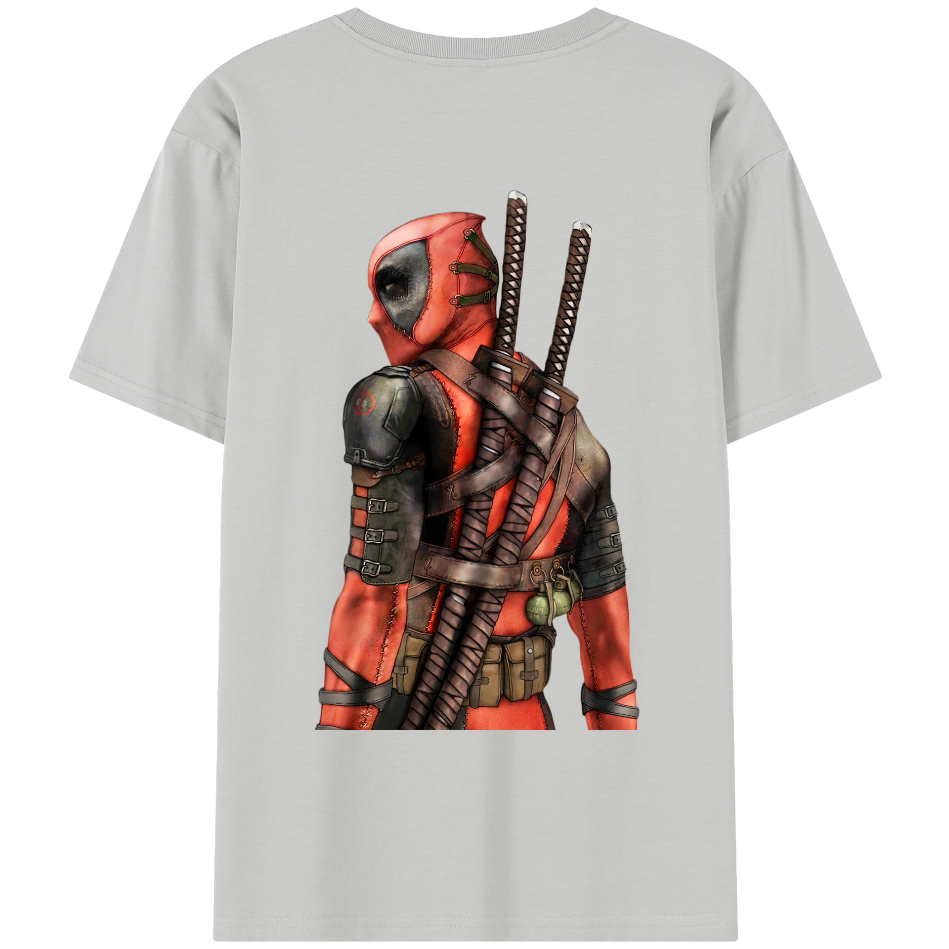 （画像用） Deadpool デッドプール レディース半袖Tシャツ(バックプリント)