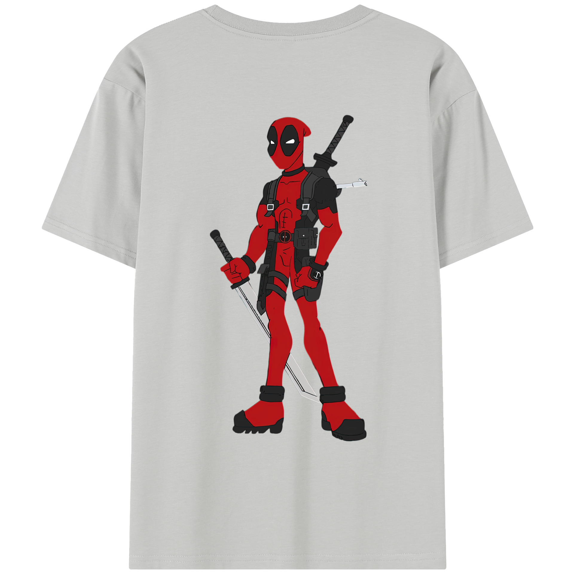（画像用） Deadpool デッドプール レディース半袖Tシャツ(バックプリント)