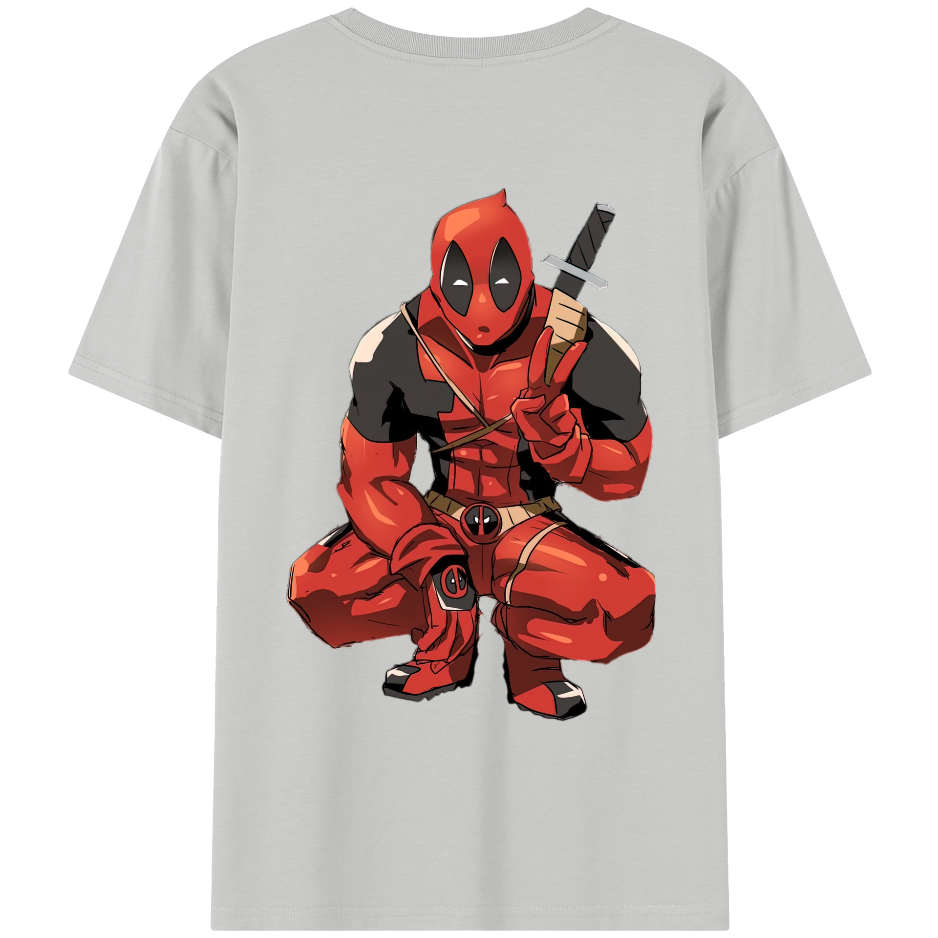 （画像用） Deadpool デッドプール レディース半袖Tシャツ(バックプリント)
