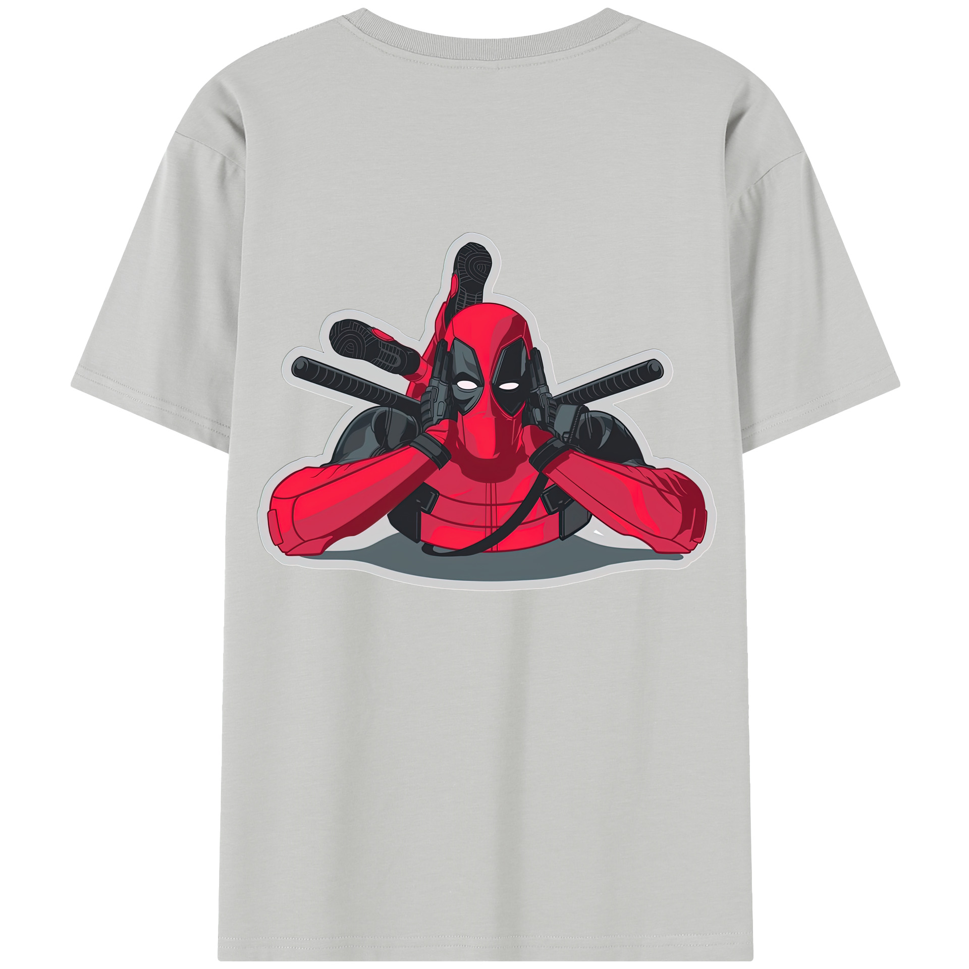 （画像用） Deadpool デッドプール レディース半袖Tシャツ(バックプリント)