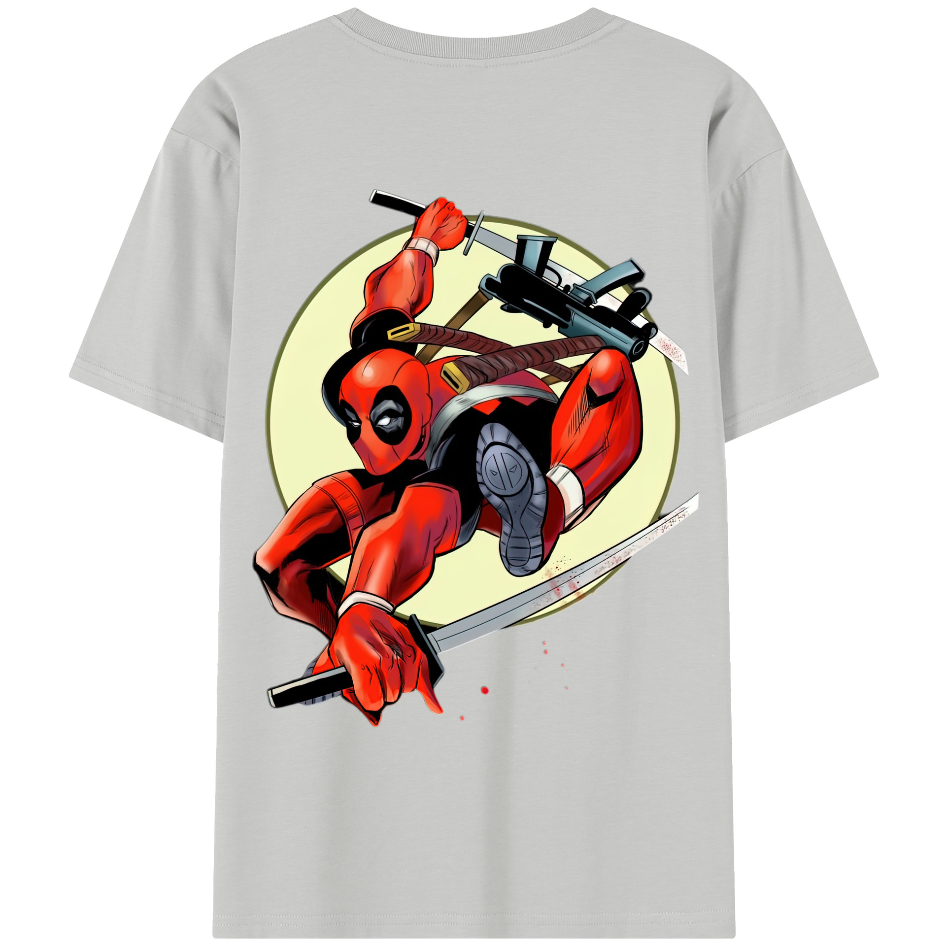 （画像用） Deadpool デッドプール レディース半袖Tシャツ(バックプリント)