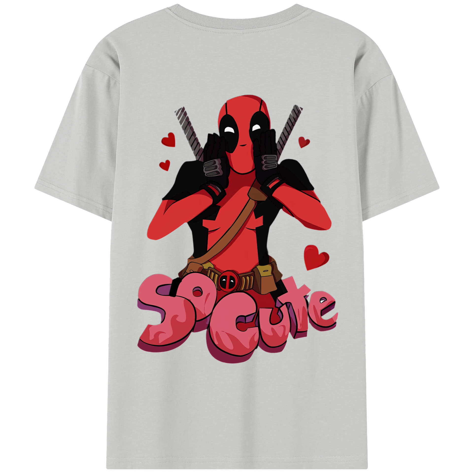 （画像用） Deadpool デッドプール レディース半袖Tシャツ(バックプリント)