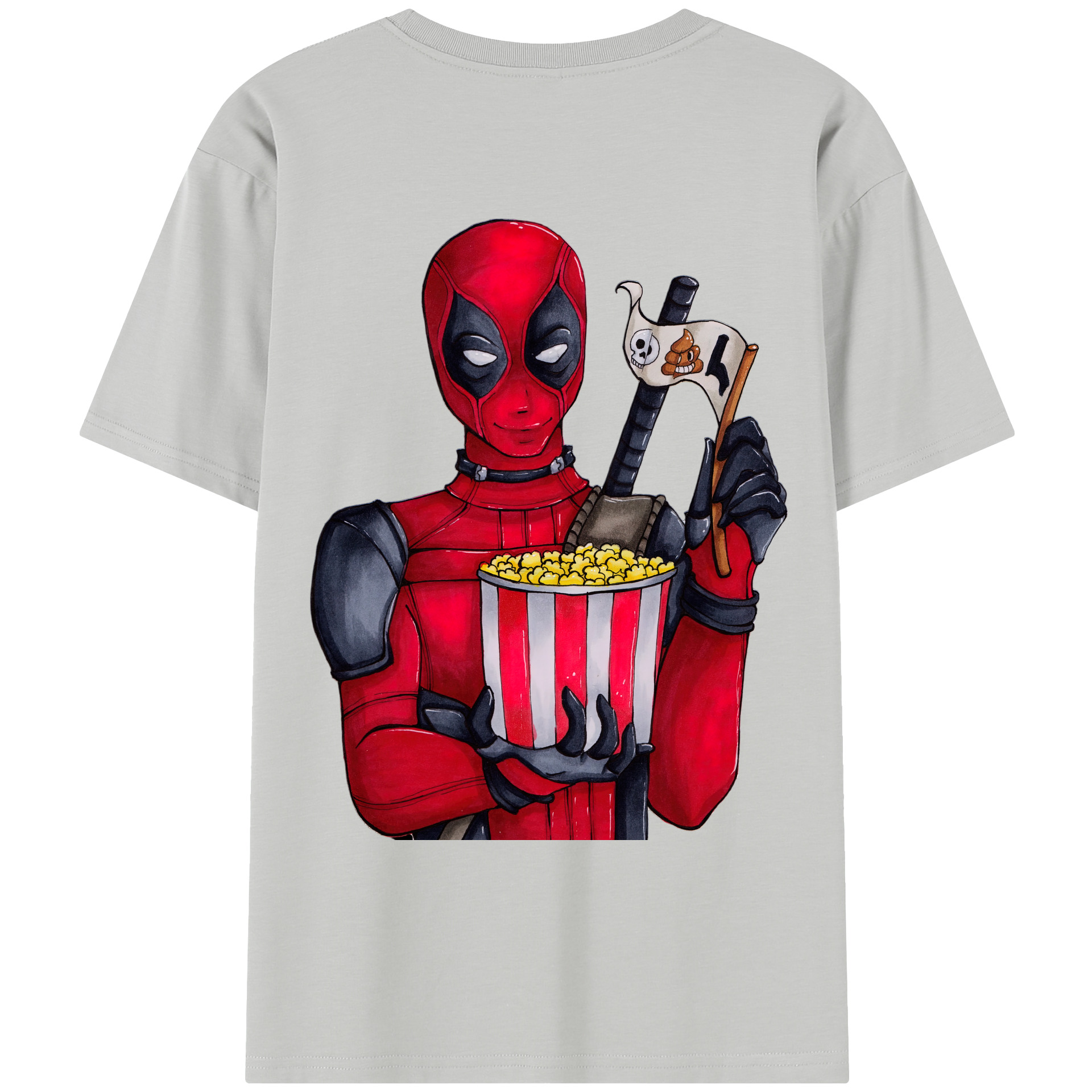 （画像用） Deadpool デッドプール レディース半袖Tシャツ(バックプリント)
