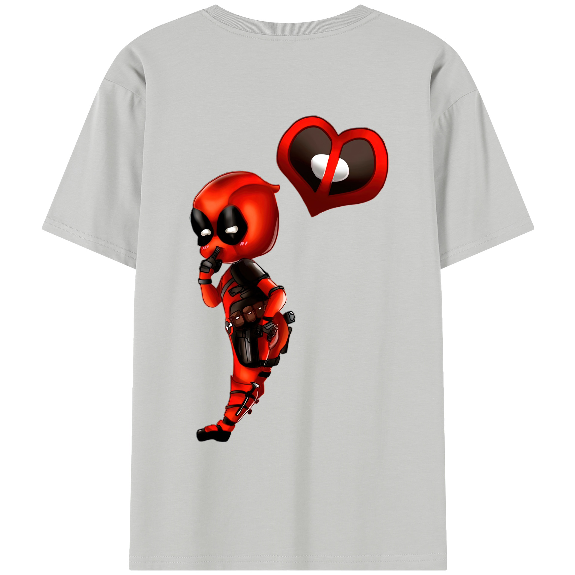 （画像用） Deadpool デッドプール レディース半袖Tシャツ(バックプリント)