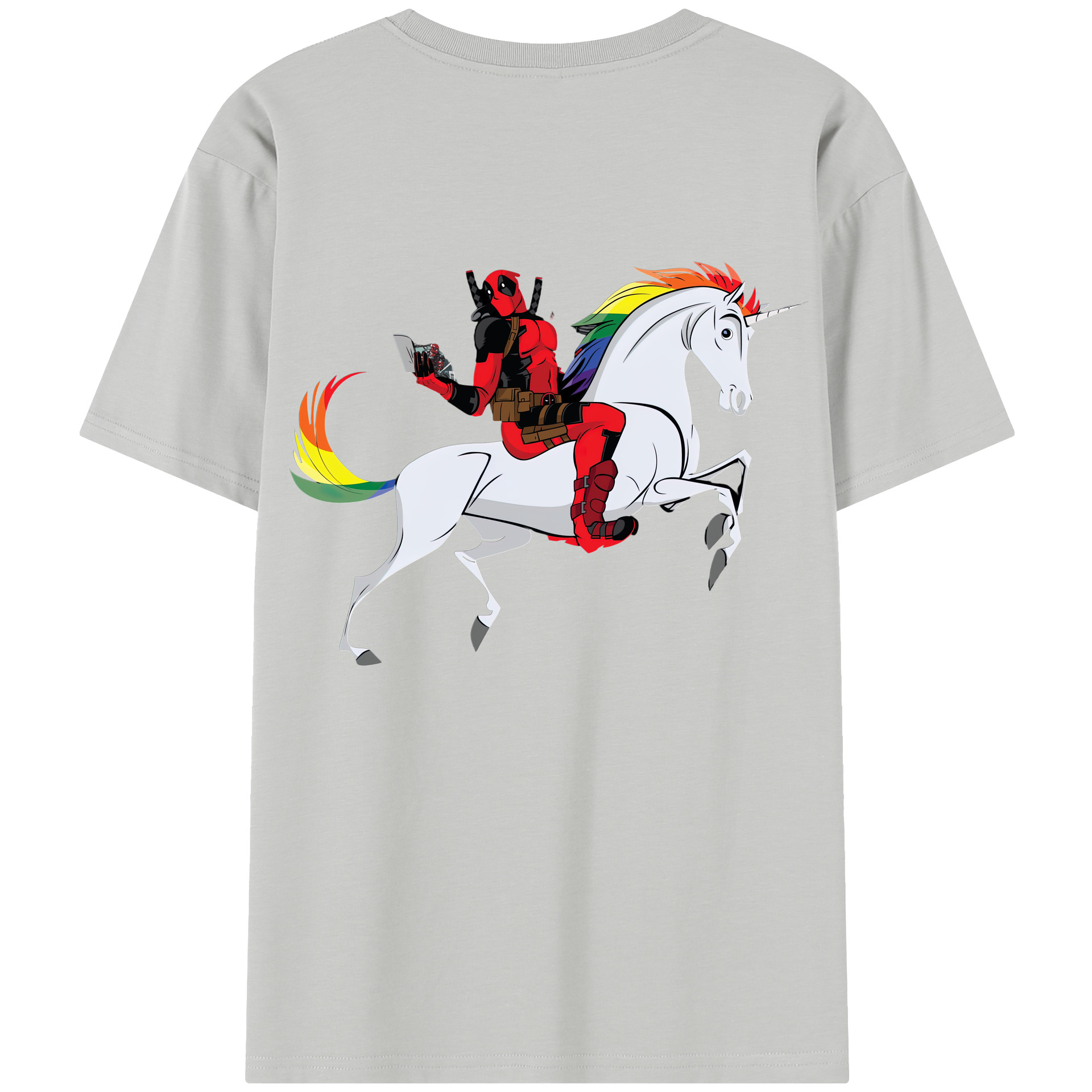 （画像用） Deadpool デッドプール レディース半袖Tシャツ(バックプリント)