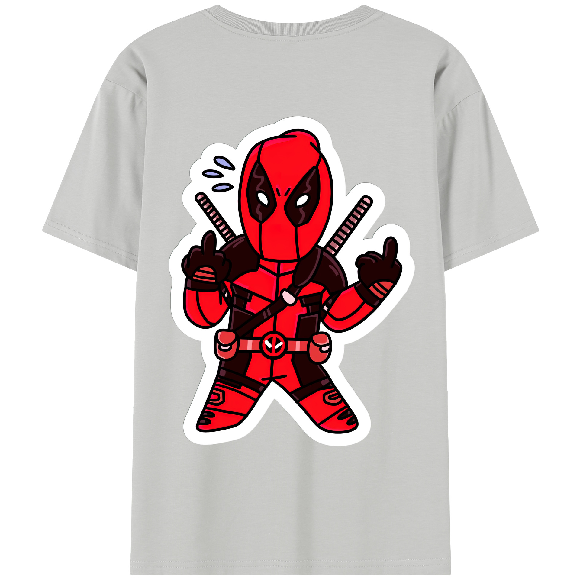 （画像用） Deadpool デッドプール レディース半袖Tシャツ(バックプリント)