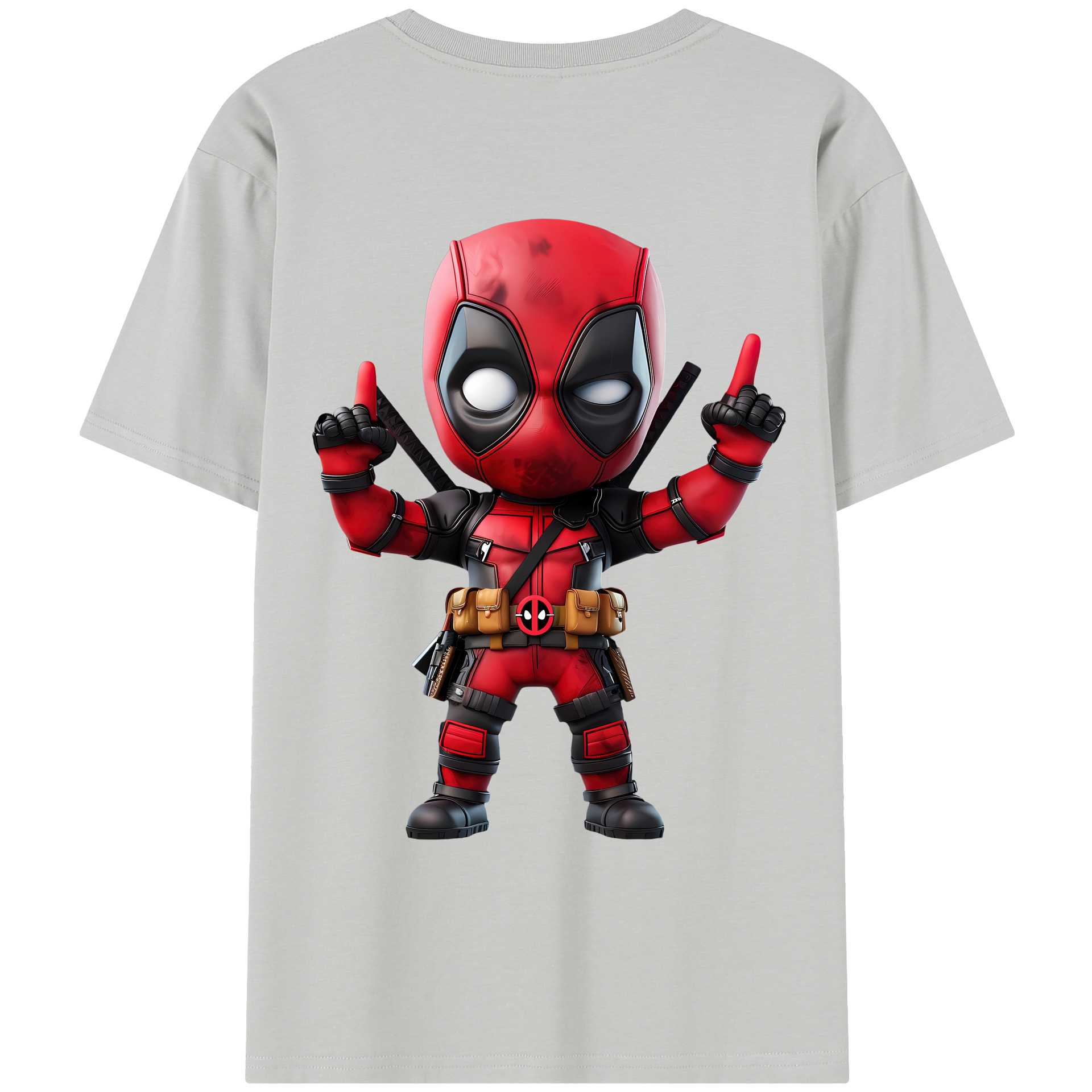 （画像用） Deadpool デッドプール レディース半袖Tシャツ(バックプリント)