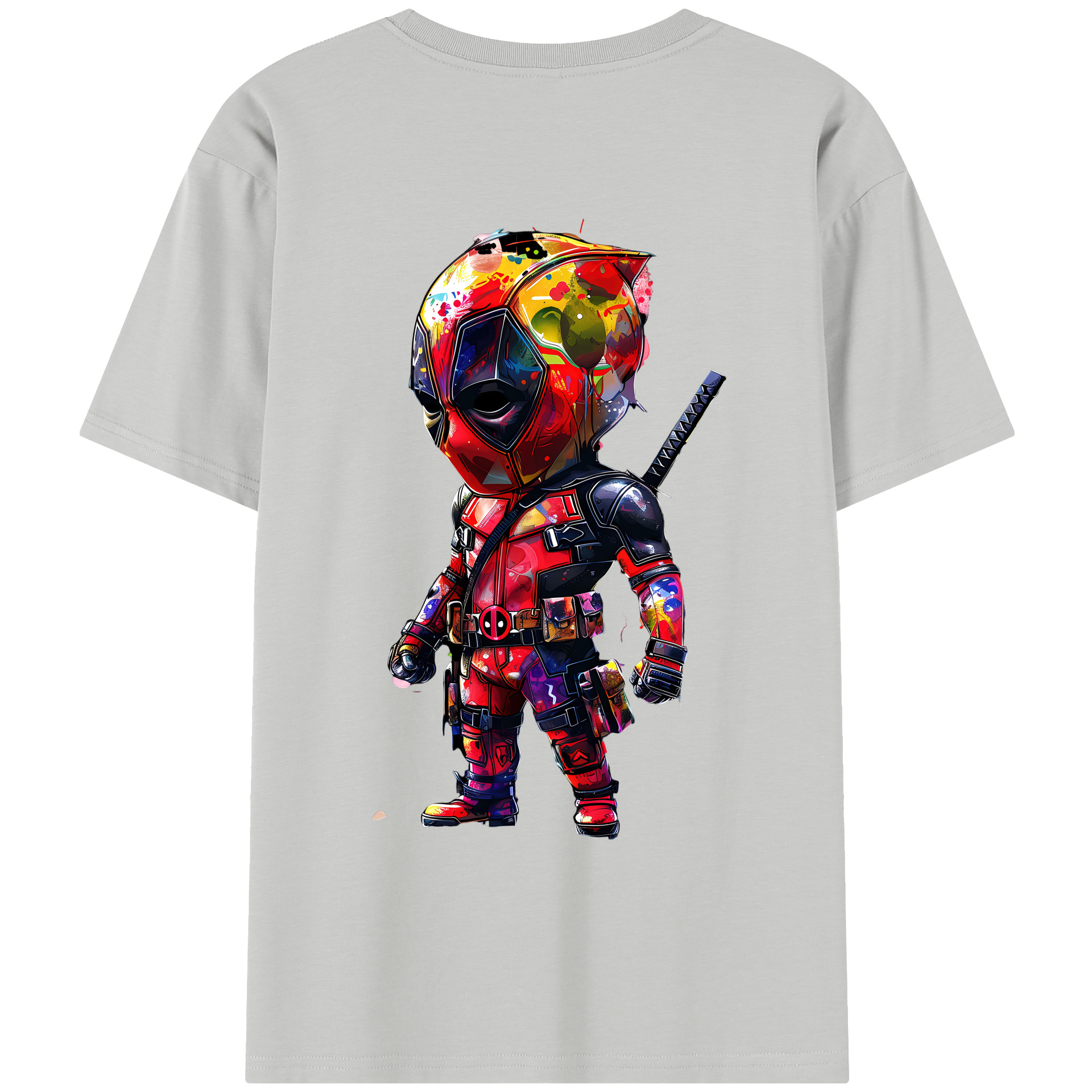 （画像用） Deadpool デッドプール レディース半袖Tシャツ(バックプリント)