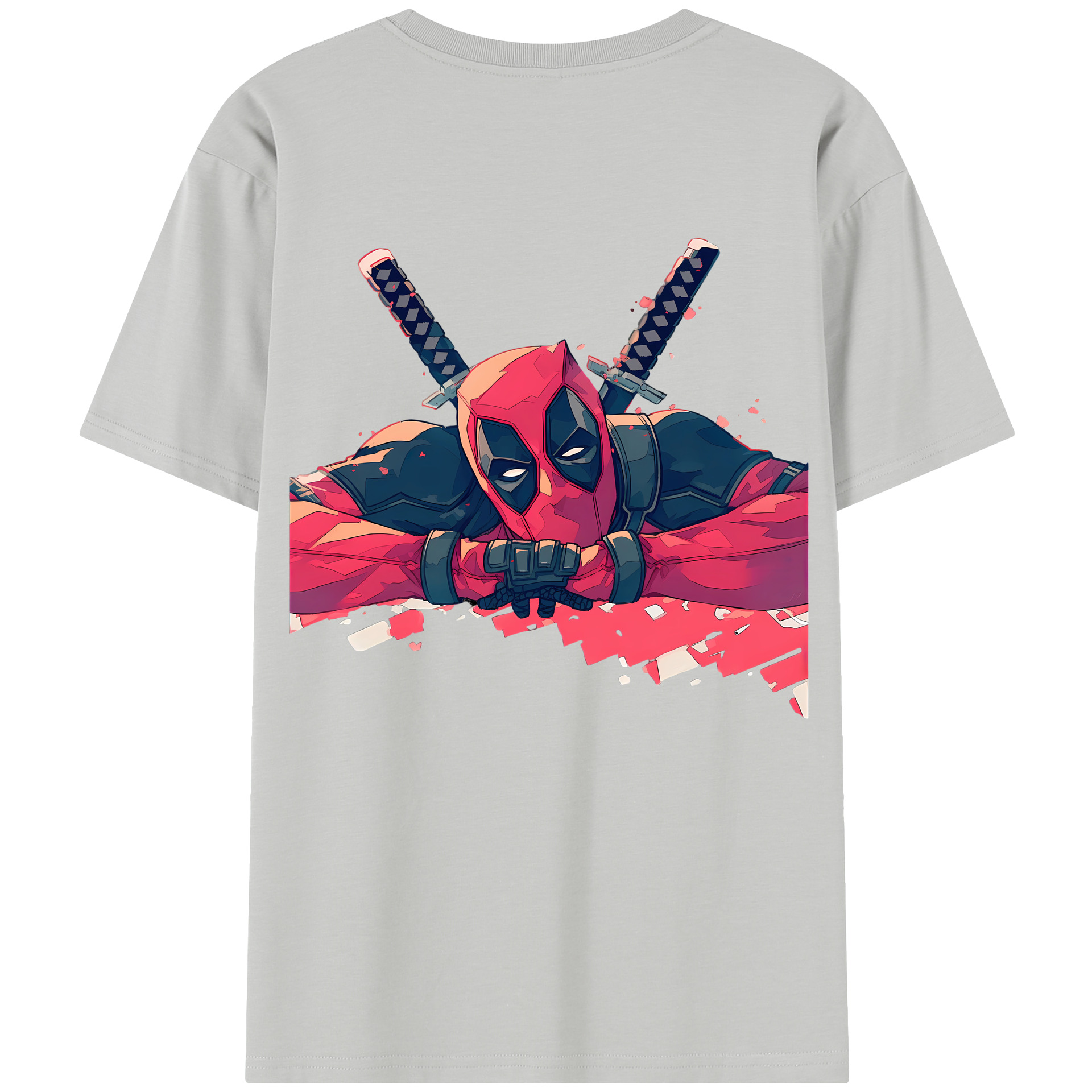 （画像用） Deadpool デッドプール レディース半袖Tシャツ(バックプリント)