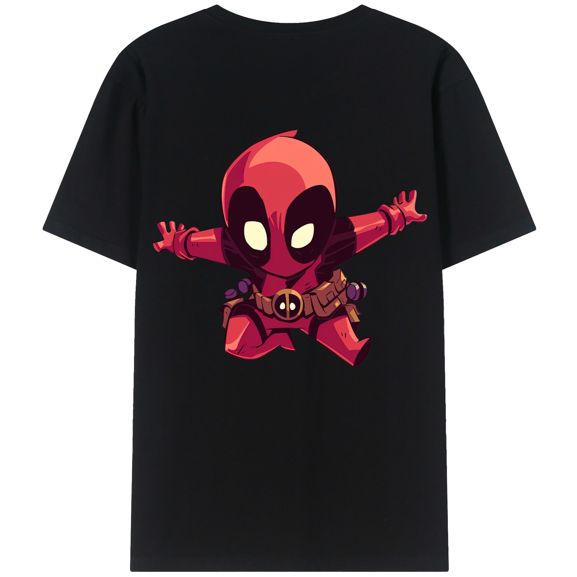 （画像用） Deadpool デッドプール レディース半袖Tシャツ(バックプリント)