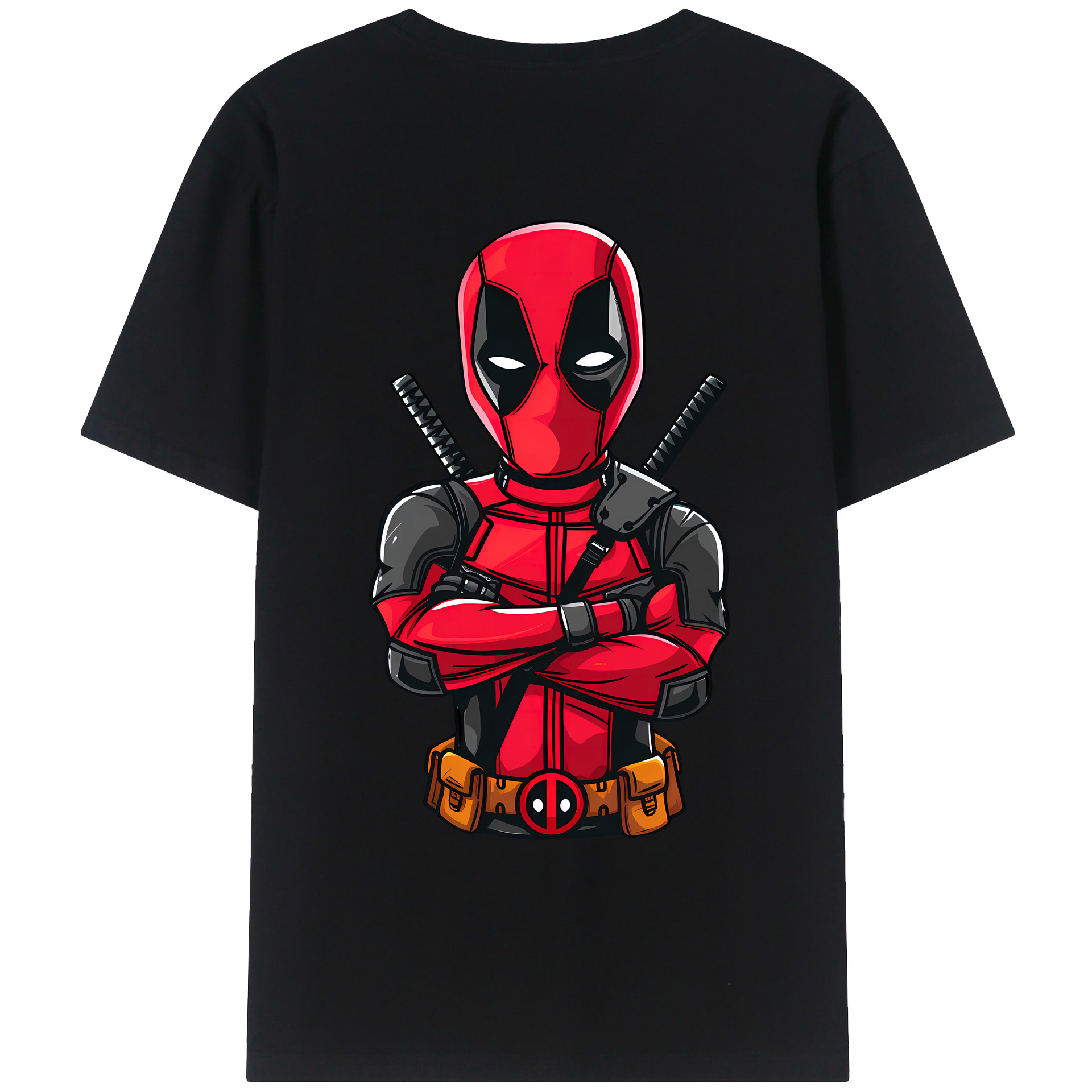 （画像用） Deadpool デッドプール レディース半袖Tシャツ(バックプリント)