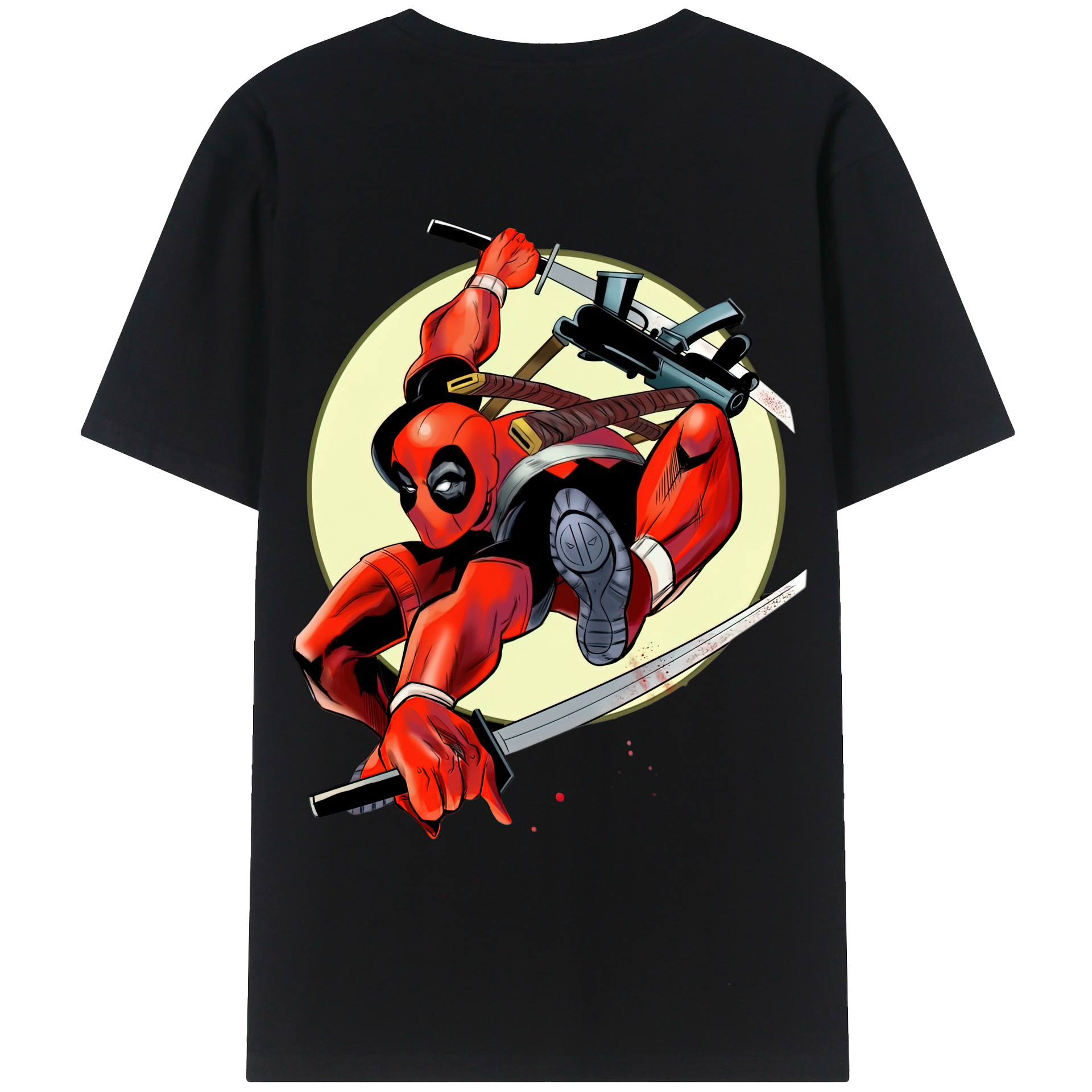 （画像用） Deadpool デッドプール レディース半袖Tシャツ(バックプリント)