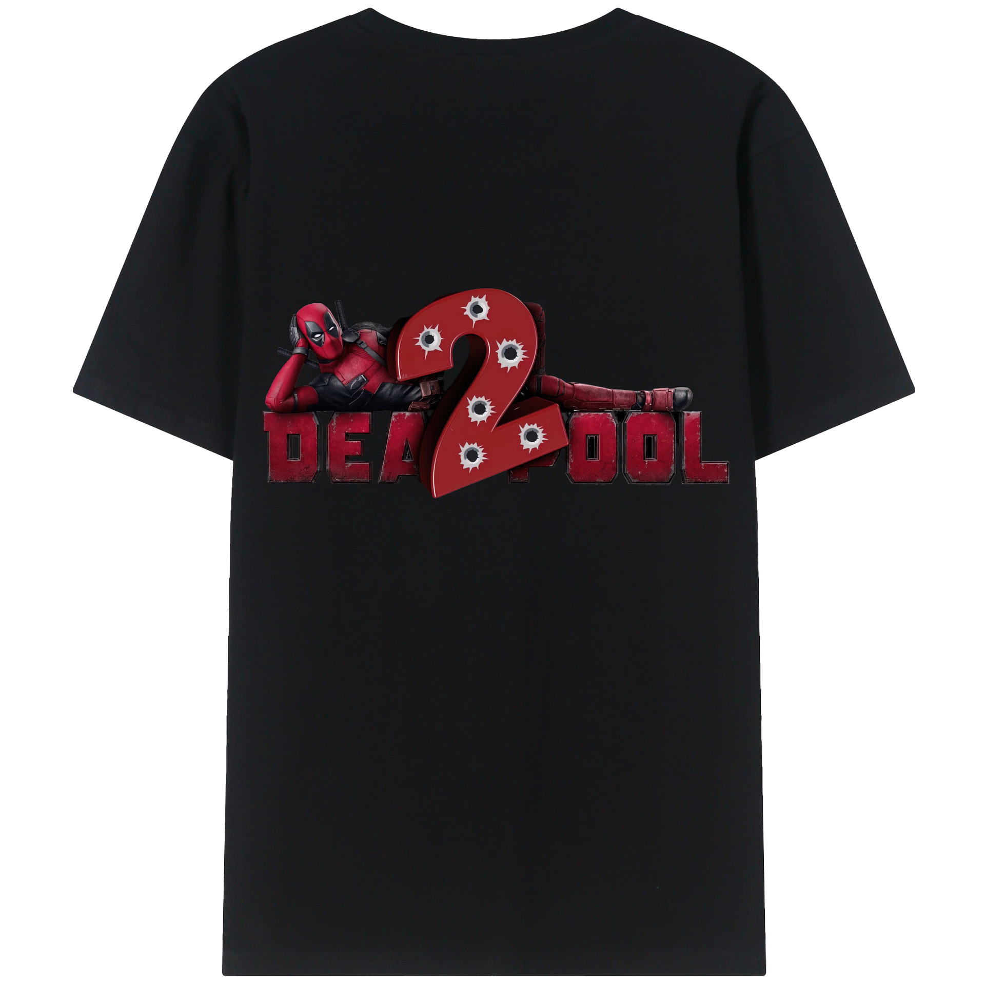 （画像用） Deadpool デッドプール レディース半袖Tシャツ(バックプリント)