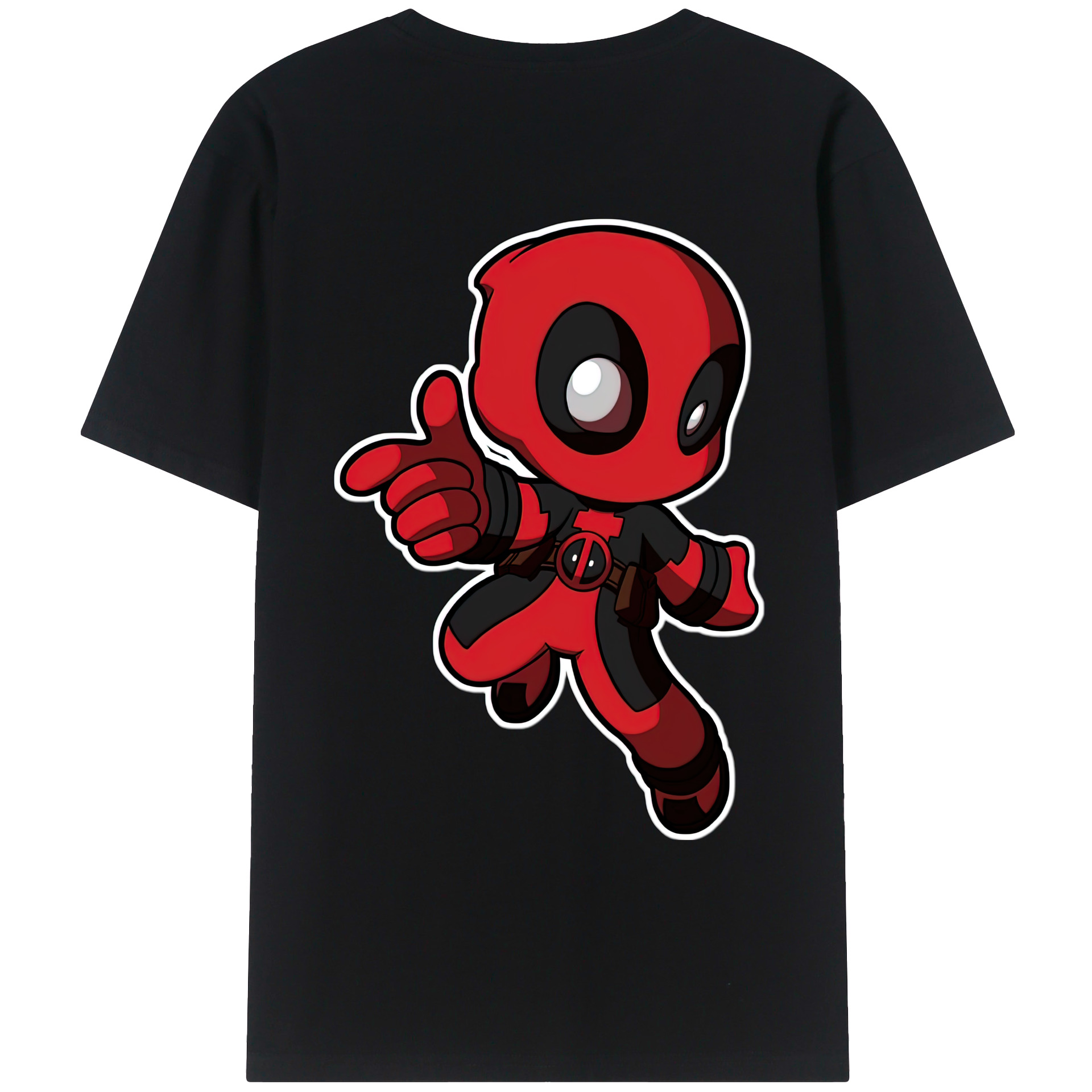 （画像用） Deadpool デッドプール レディース半袖Tシャツ(バックプリント)
