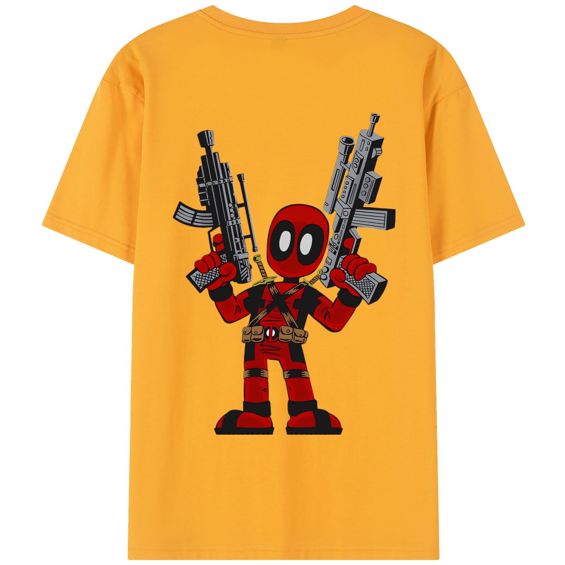 （画像用） Deadpool デッドプール レディース半袖Tシャツ(バックプリント)