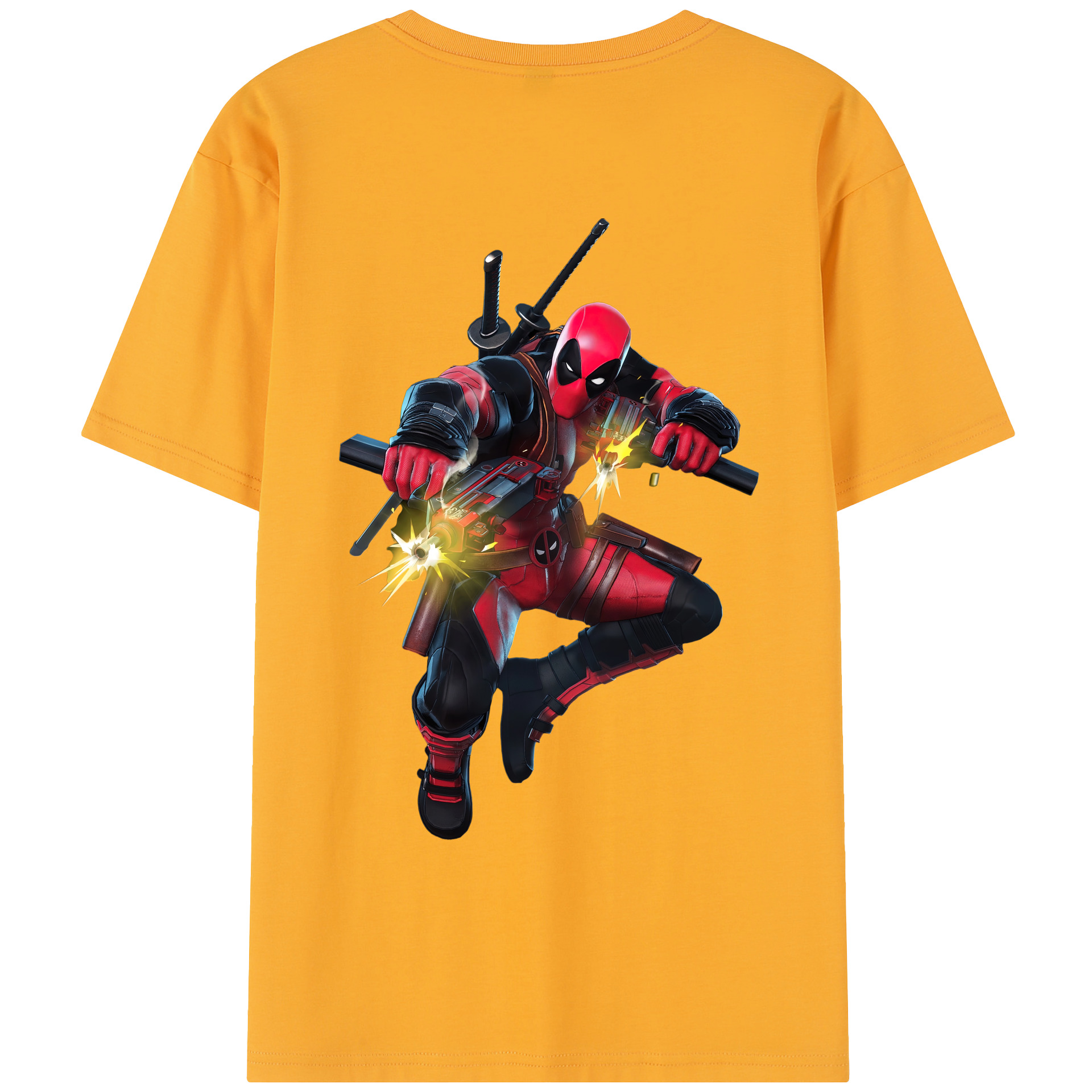 （画像用） Deadpool デッドプール レディース半袖Tシャツ(バックプリント)