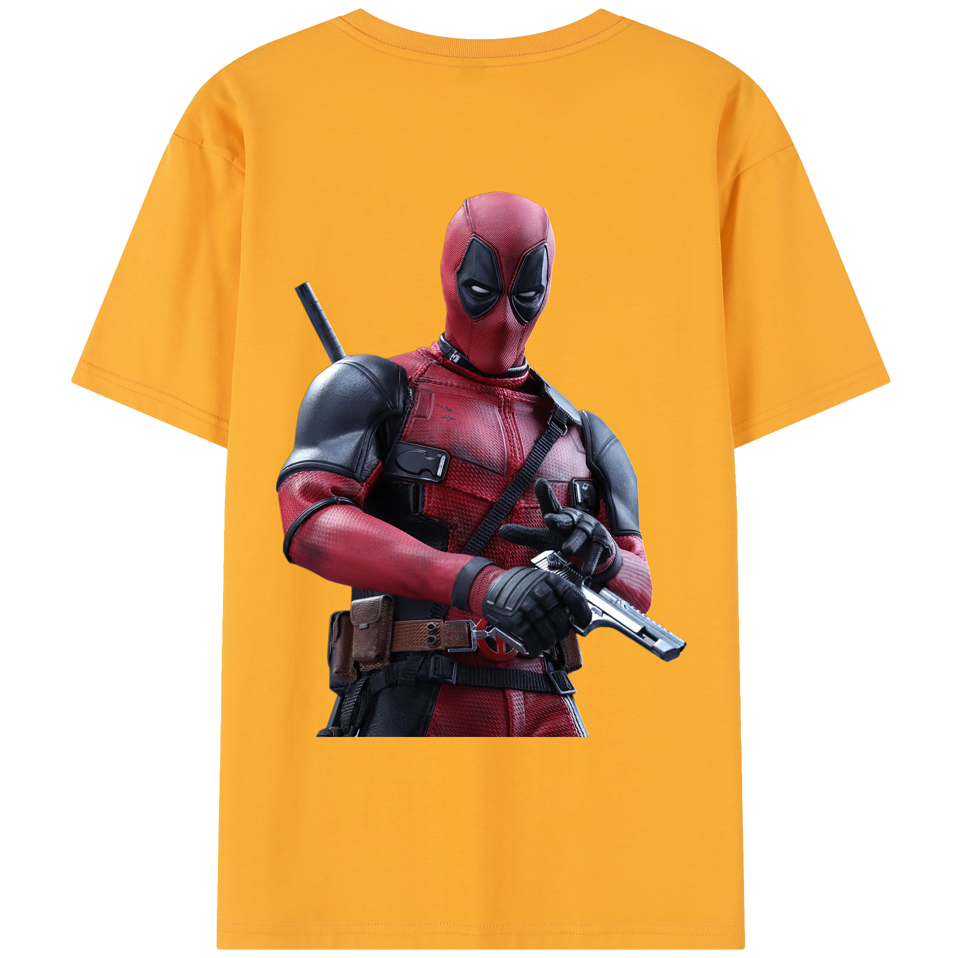 （画像用） Deadpool デッドプール レディース半袖Tシャツ(バックプリント)