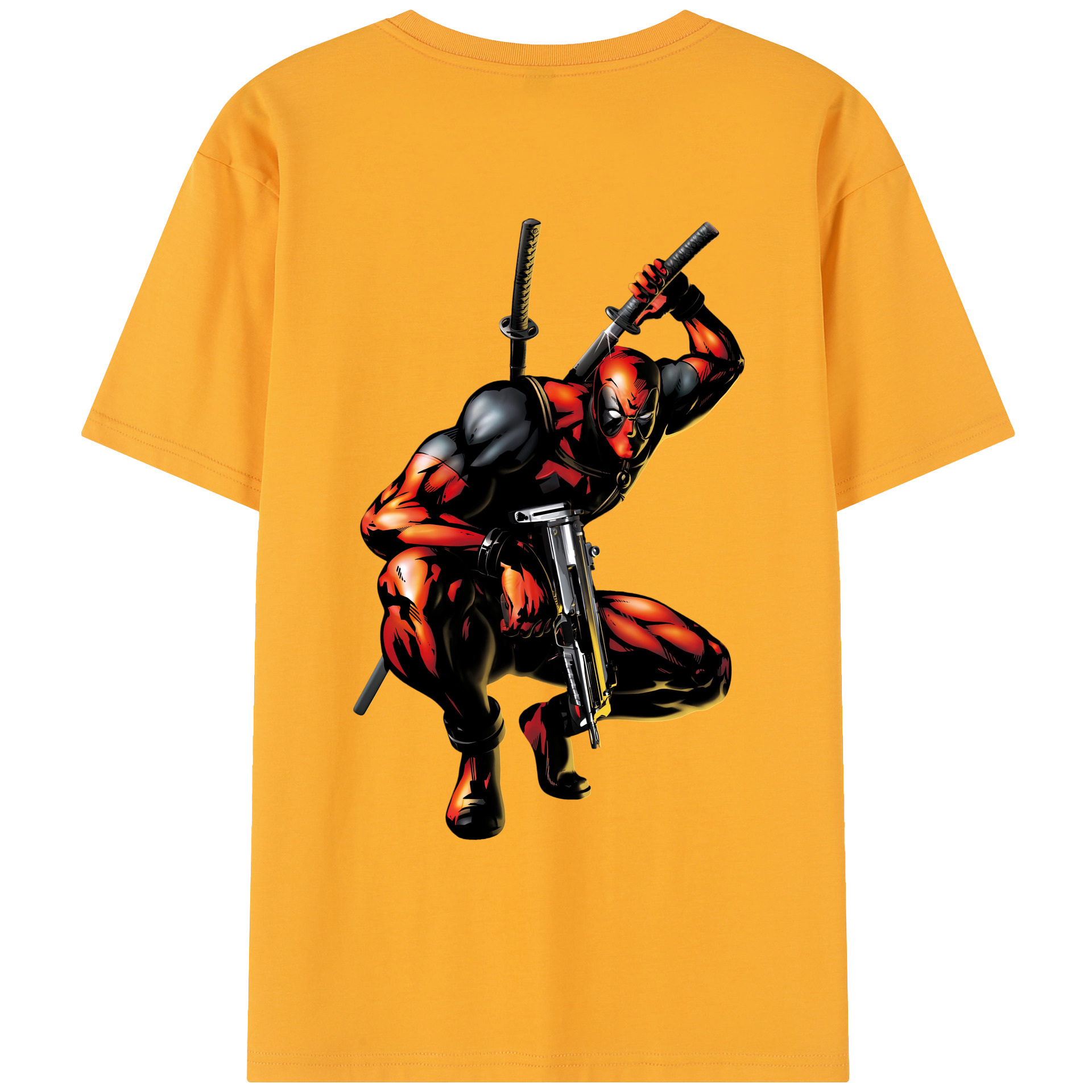 （画像用） Deadpool デッドプール レディース半袖Tシャツ(バックプリント)