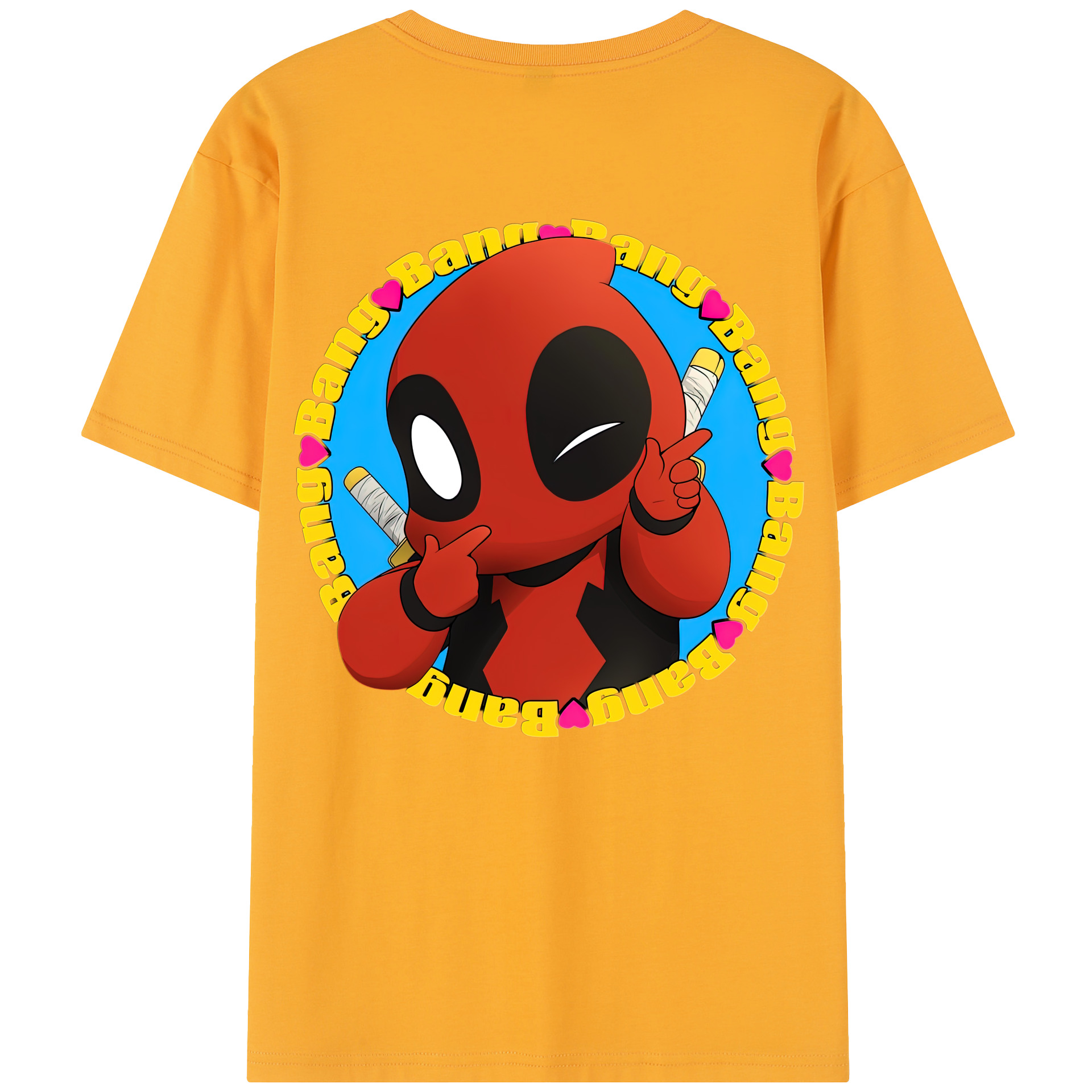 （画像用） Deadpool デッドプール レディース半袖Tシャツ(バックプリント)