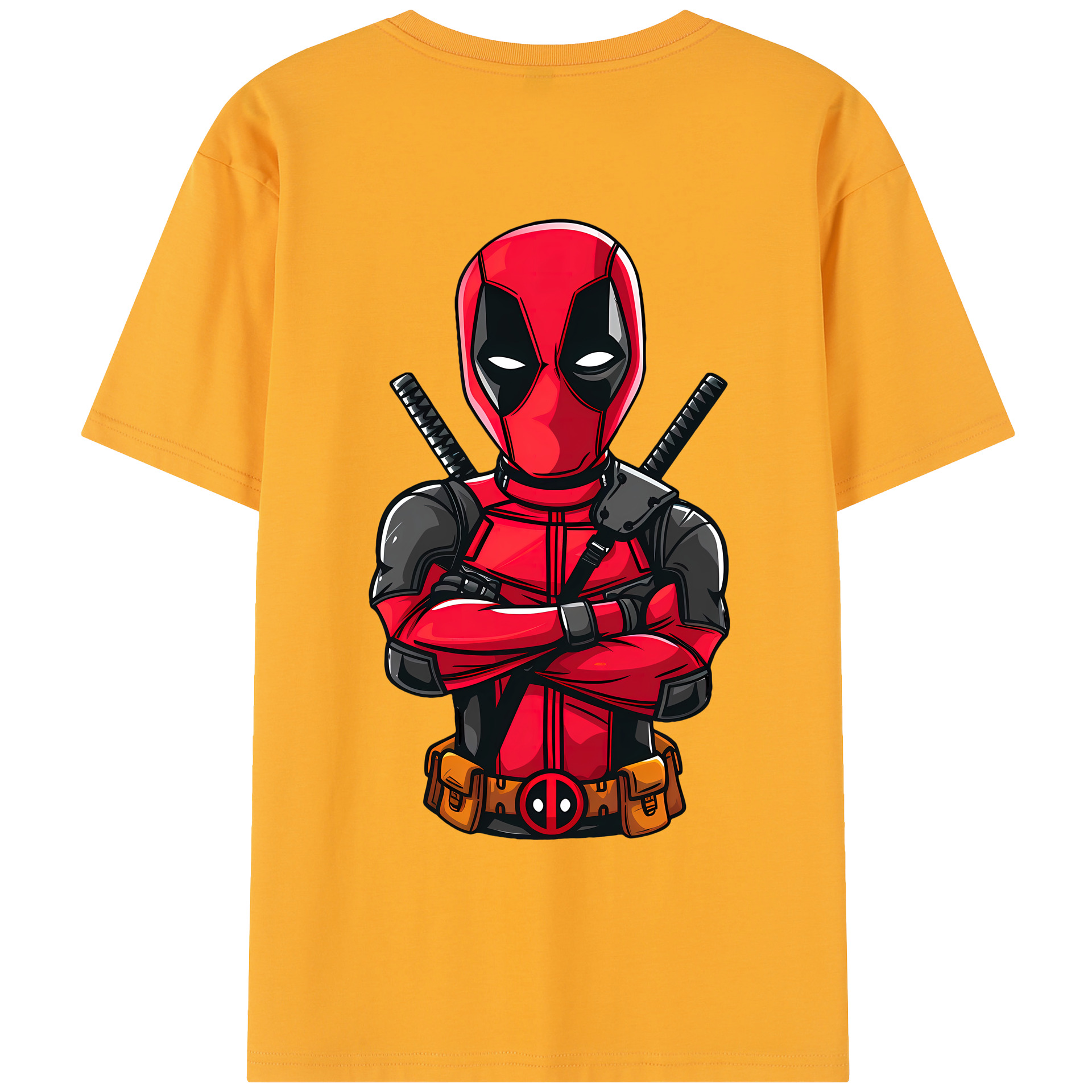 （画像用） Deadpool デッドプール レディース半袖Tシャツ(バックプリント)