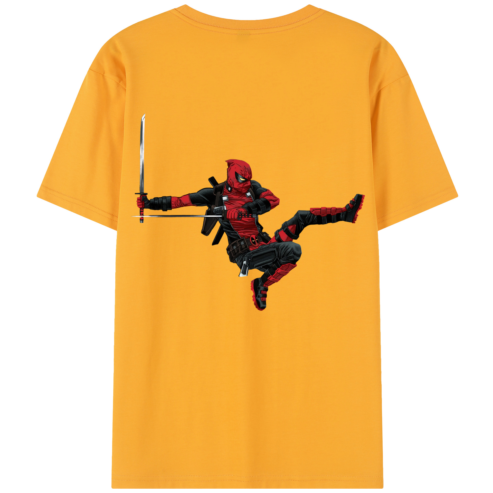 （画像用） Deadpool デッドプール レディース半袖Tシャツ(バックプリント)