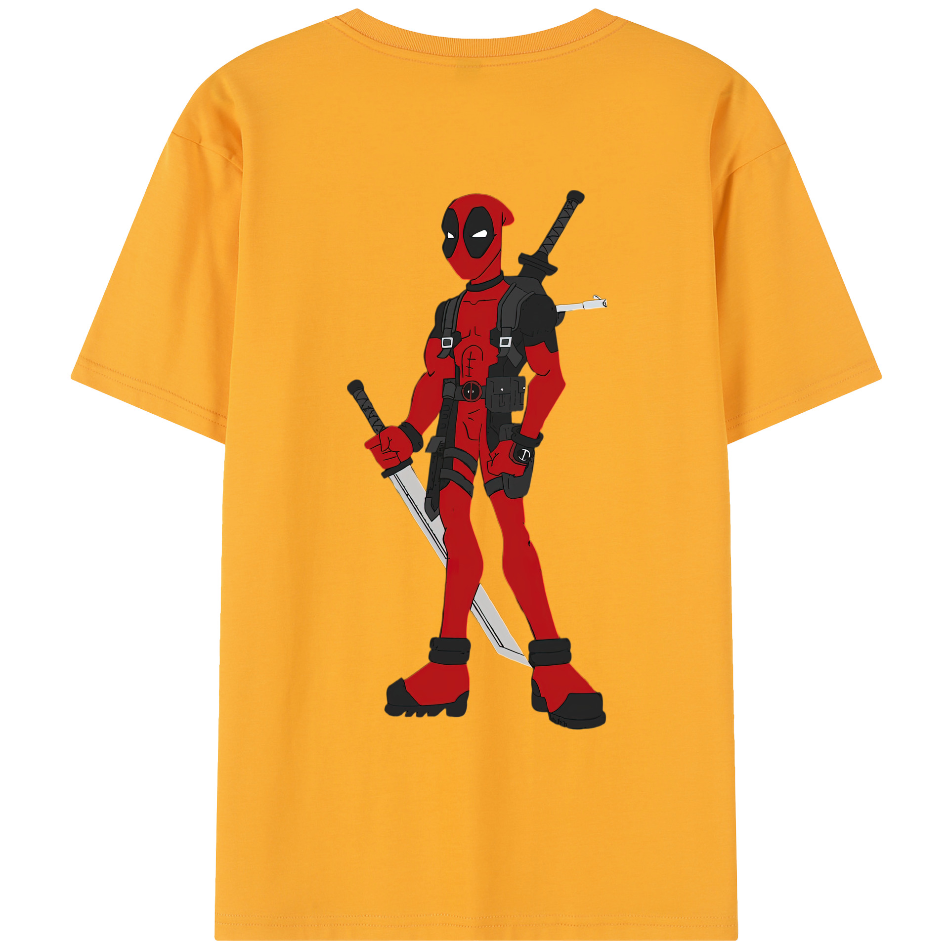 （画像用） Deadpool デッドプール レディース半袖Tシャツ(バックプリント)