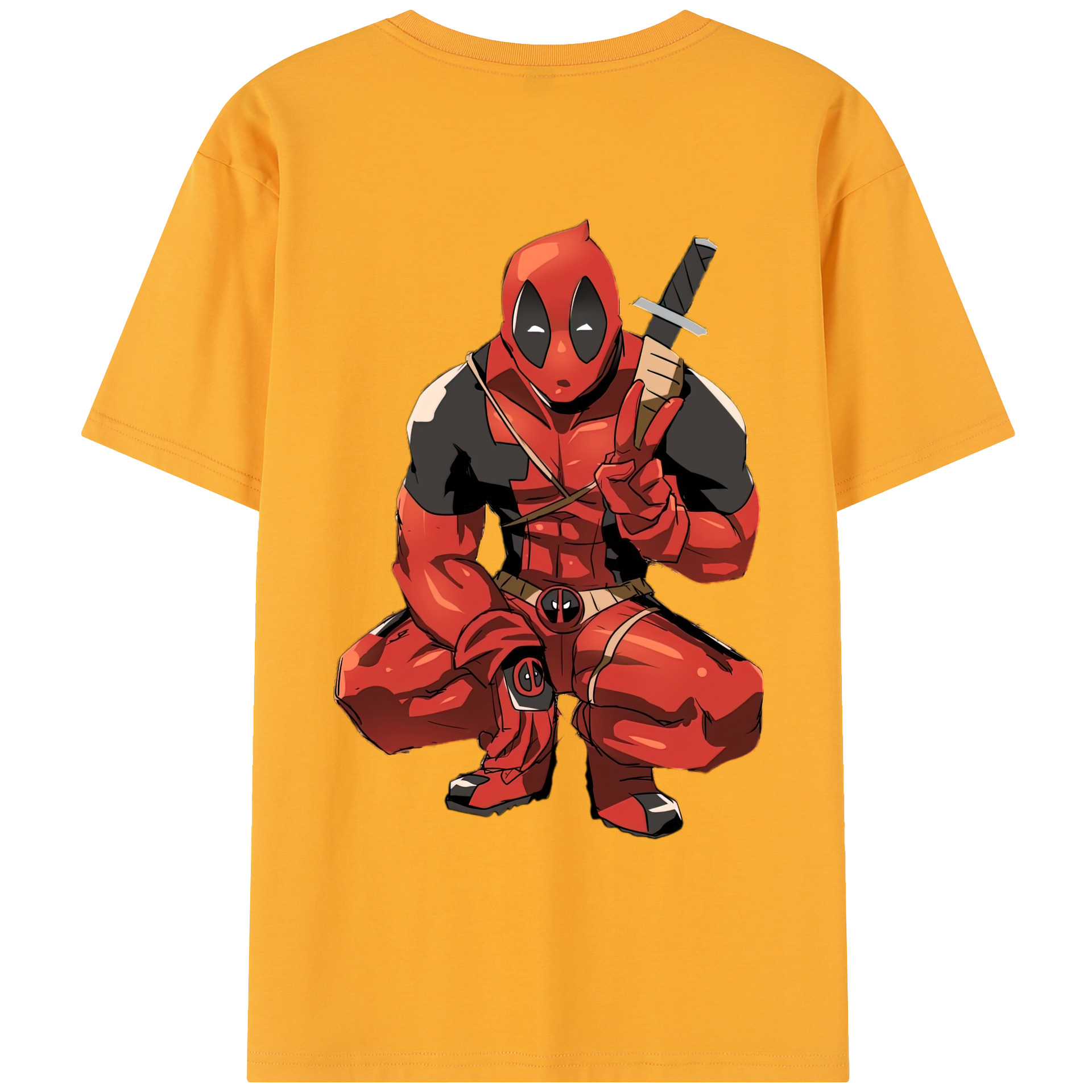 （画像用） Deadpool デッドプール レディース半袖Tシャツ(バックプリント)