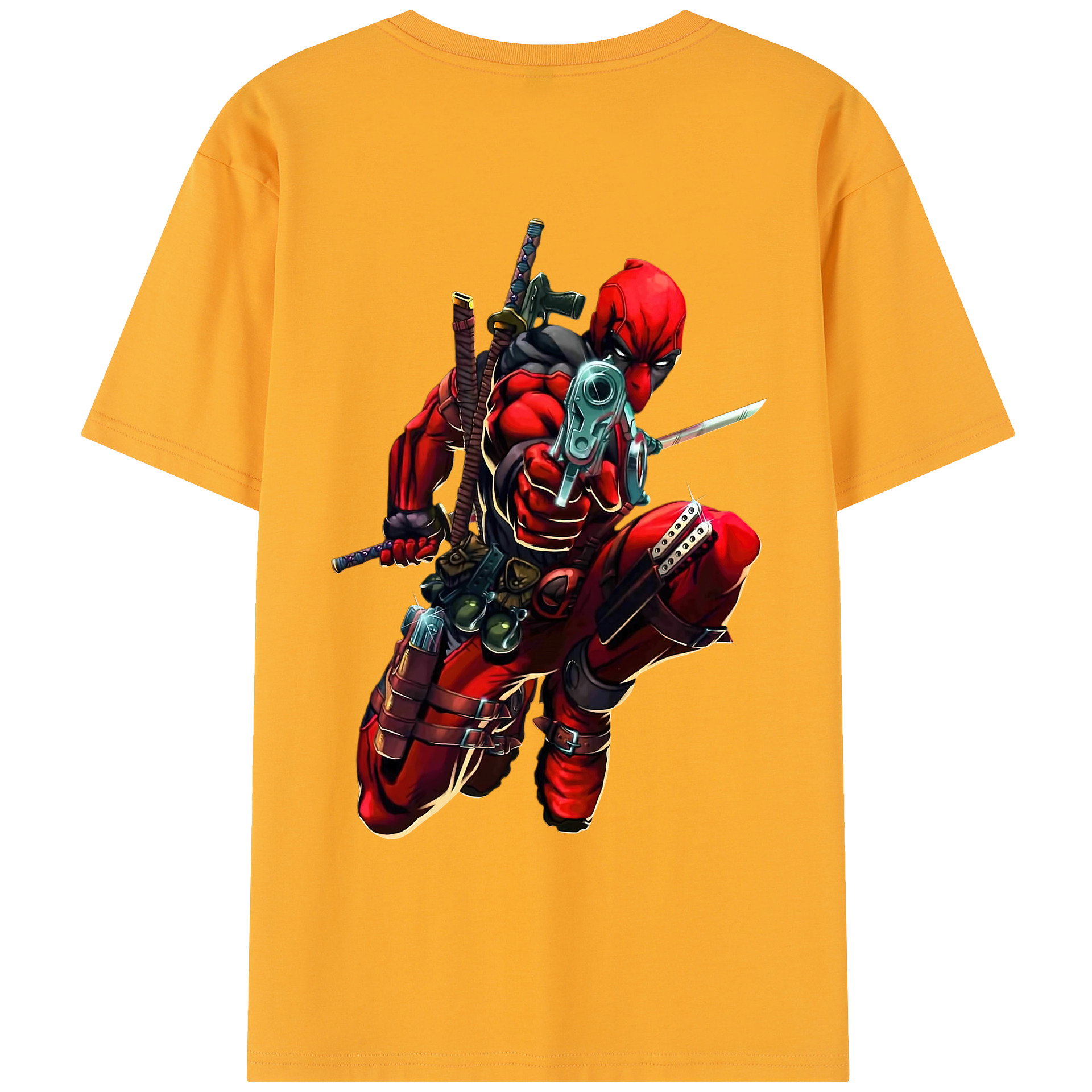 （画像用） Deadpool デッドプール レディース半袖Tシャツ(バックプリント)
