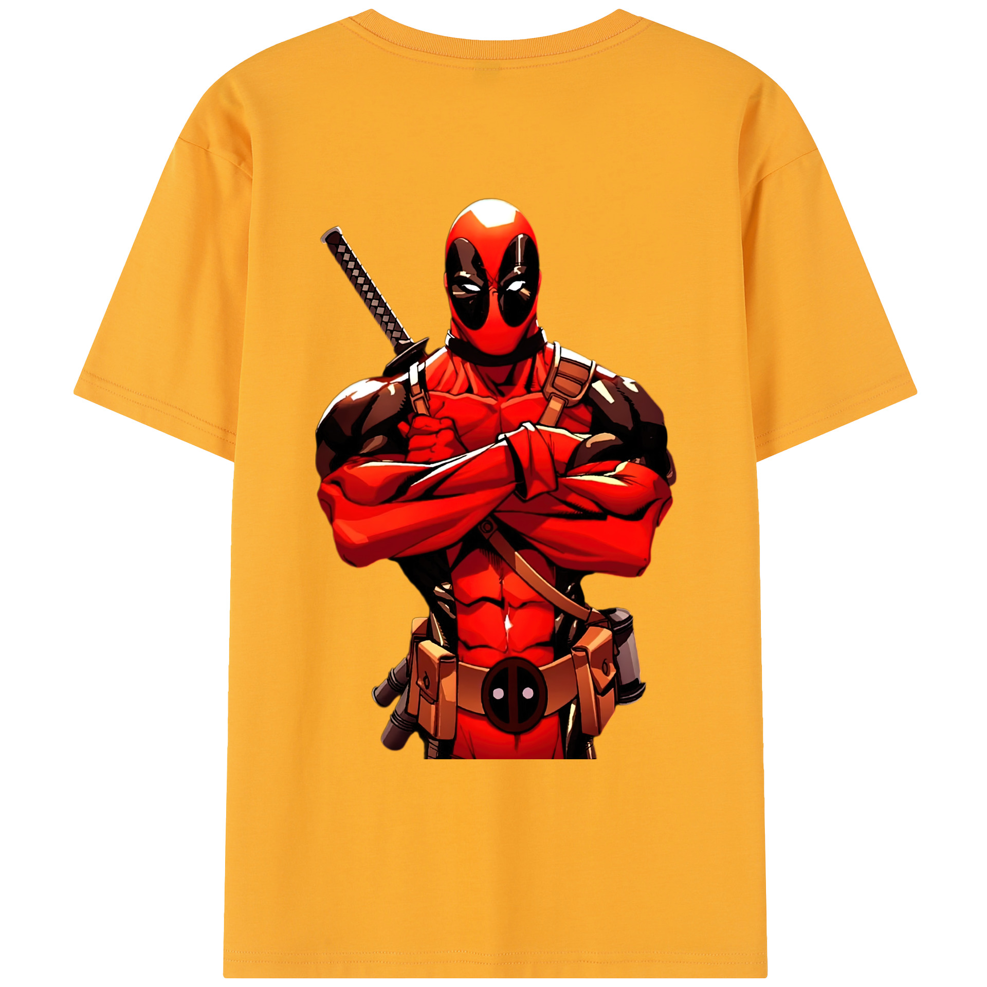 （画像用） Deadpool デッドプール レディース半袖Tシャツ(バックプリント)