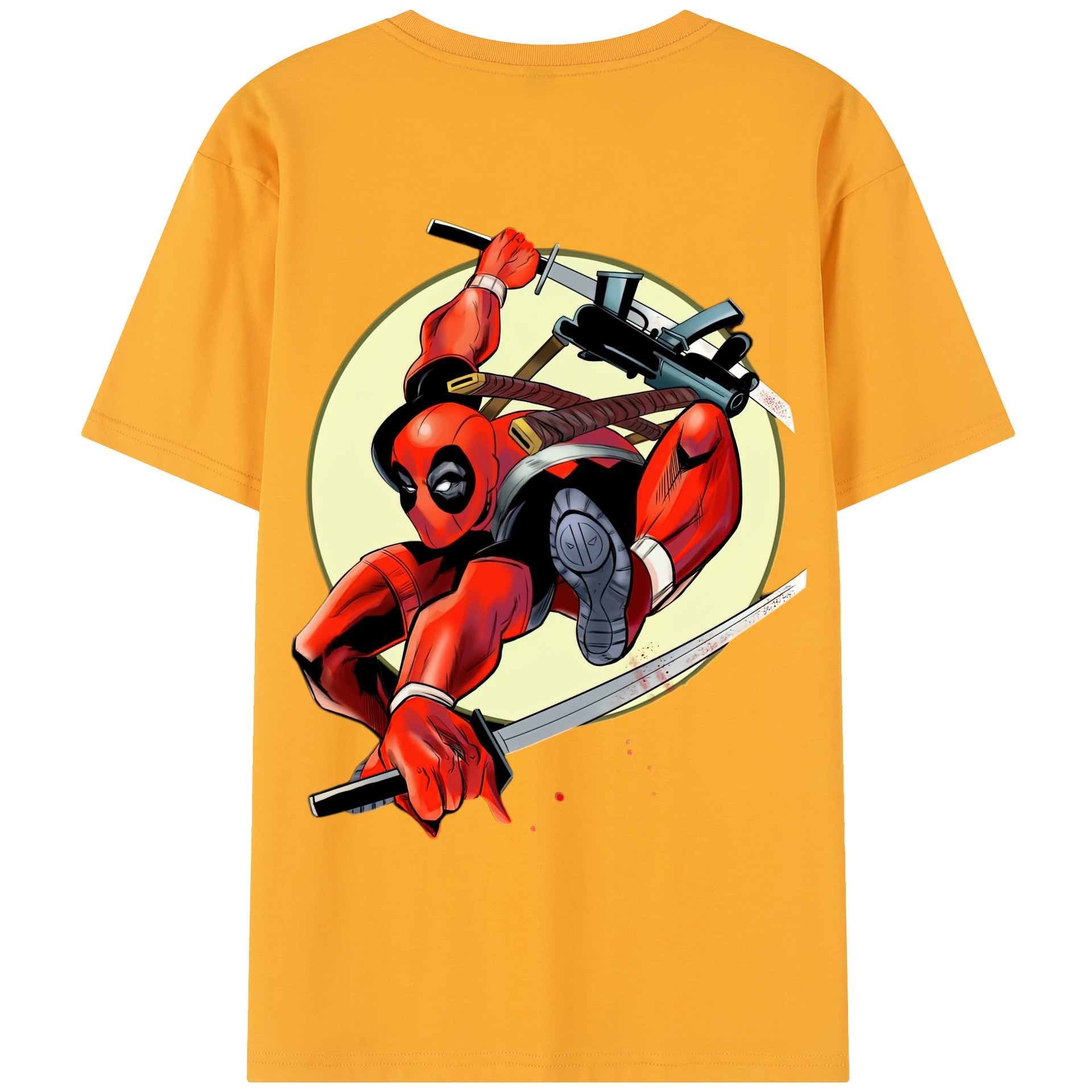 （画像用） Deadpool デッドプール レディース半袖Tシャツ(バックプリント)
