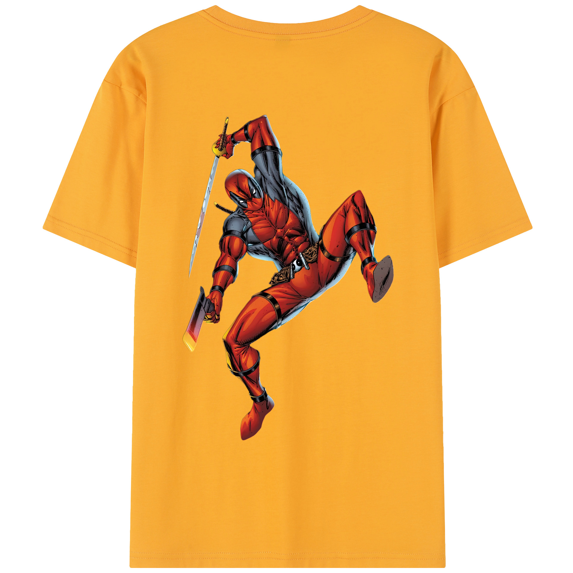 （画像用） Deadpool デッドプール レディース半袖Tシャツ(バックプリント)