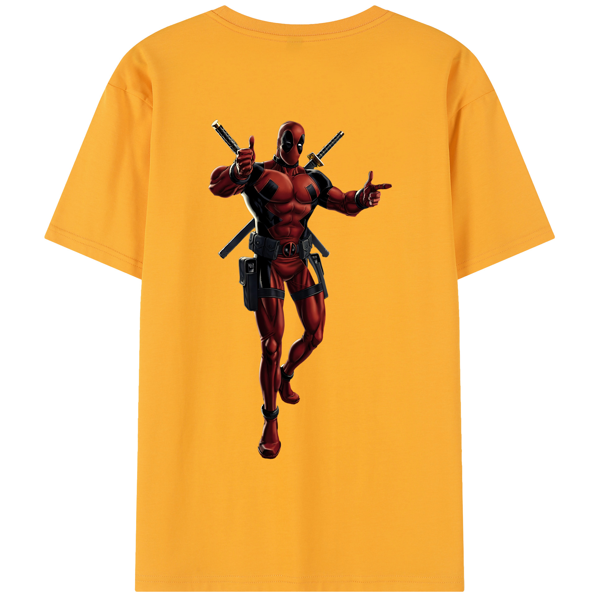 （画像用） Deadpool デッドプール レディース半袖Tシャツ(バックプリント)