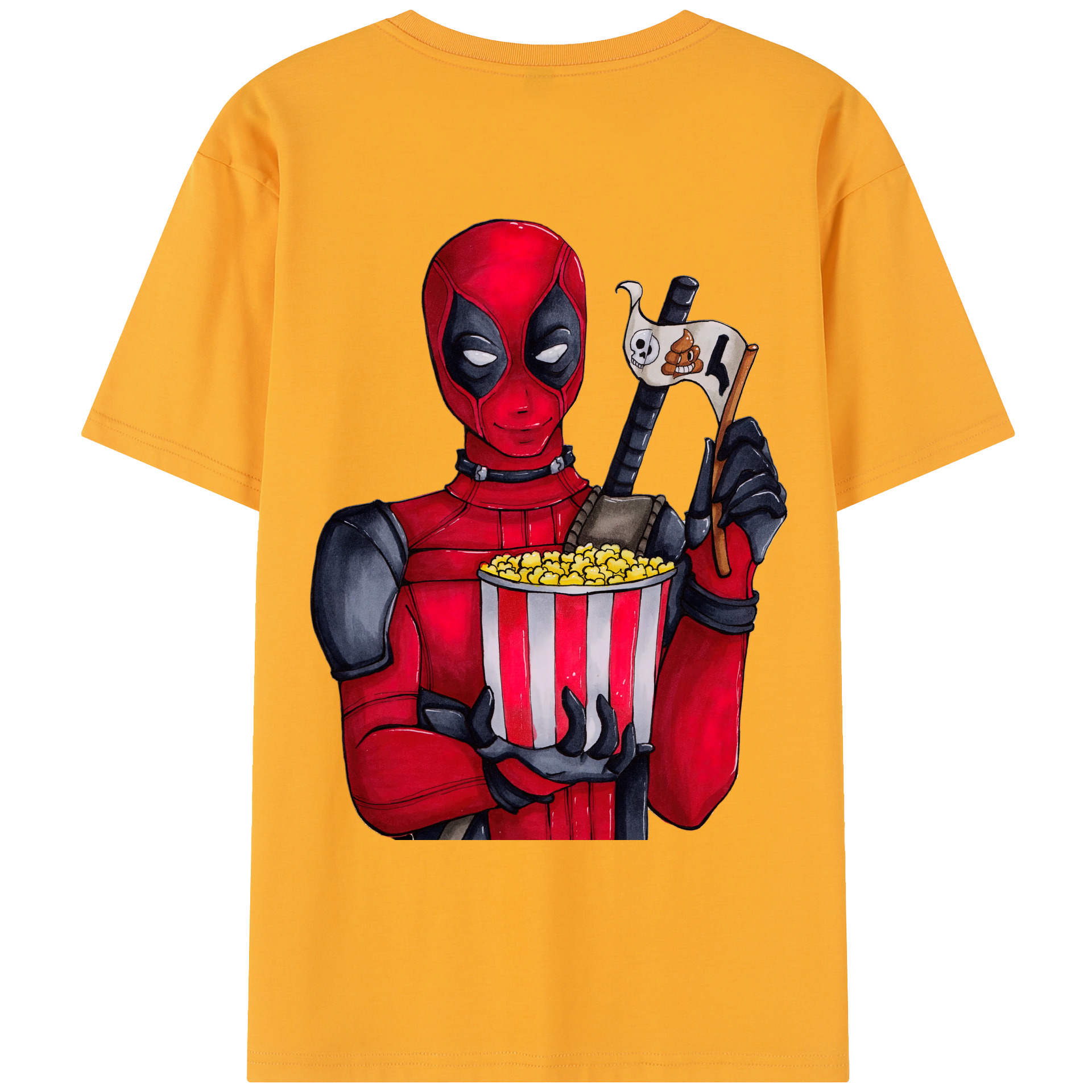 （画像用） Deadpool デッドプール レディース半袖Tシャツ(バックプリント)