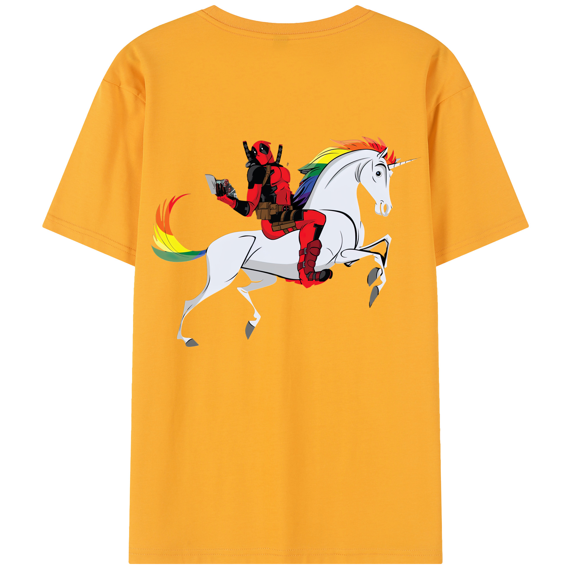 （画像用） Deadpool デッドプール レディース半袖Tシャツ(バックプリント)