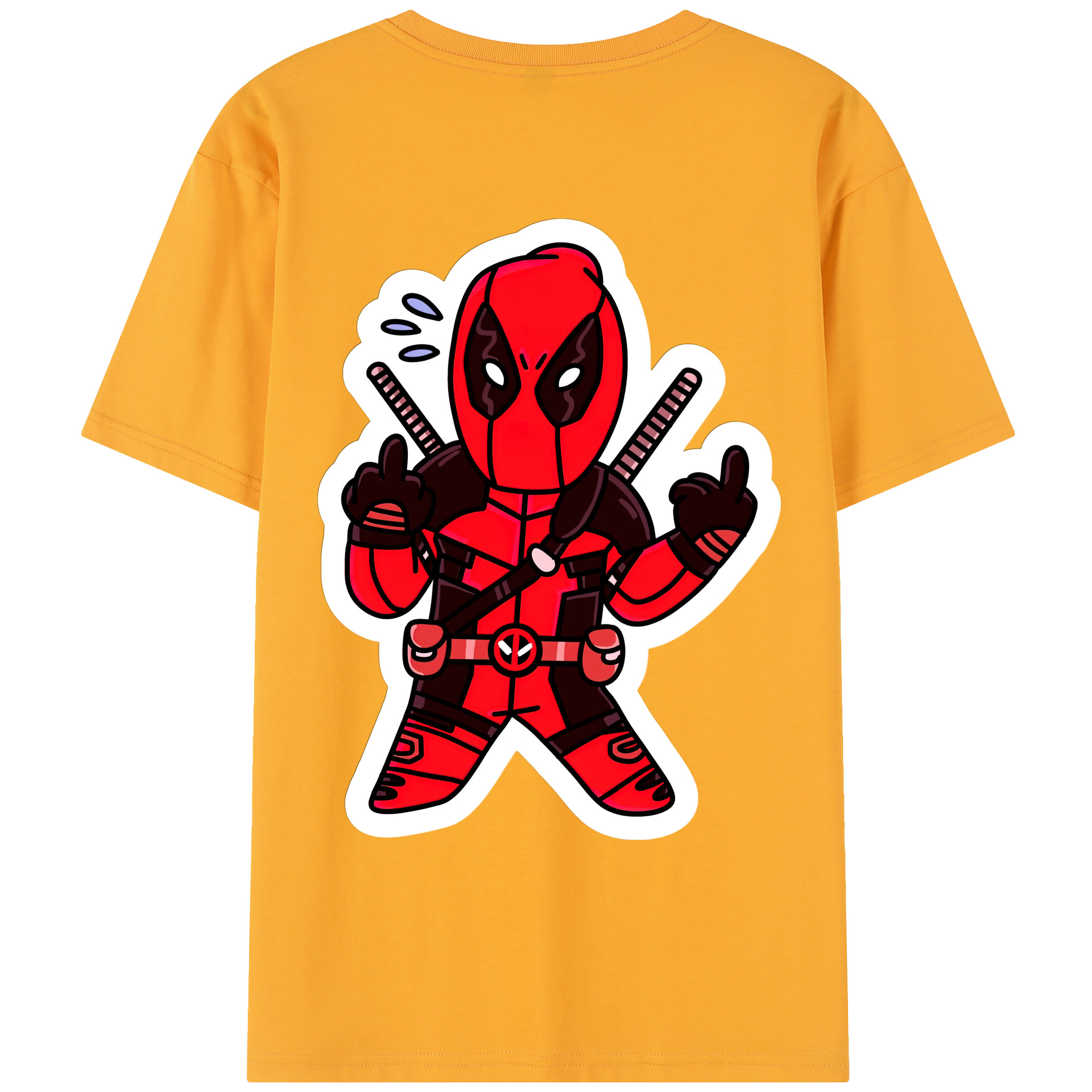 （画像用） Deadpool デッドプール レディース半袖Tシャツ(バックプリント)