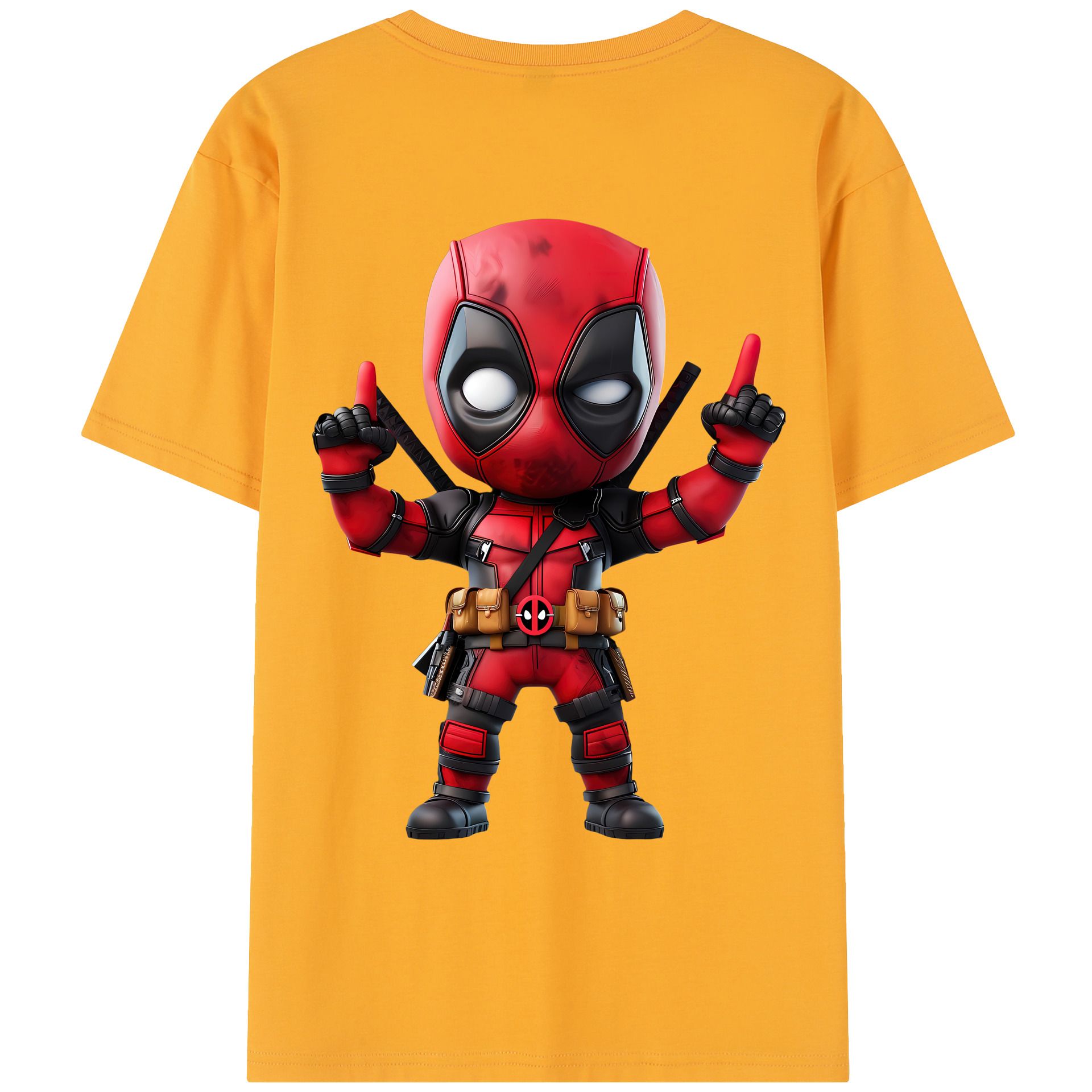（画像用） Deadpool デッドプール レディース半袖Tシャツ(バックプリント)