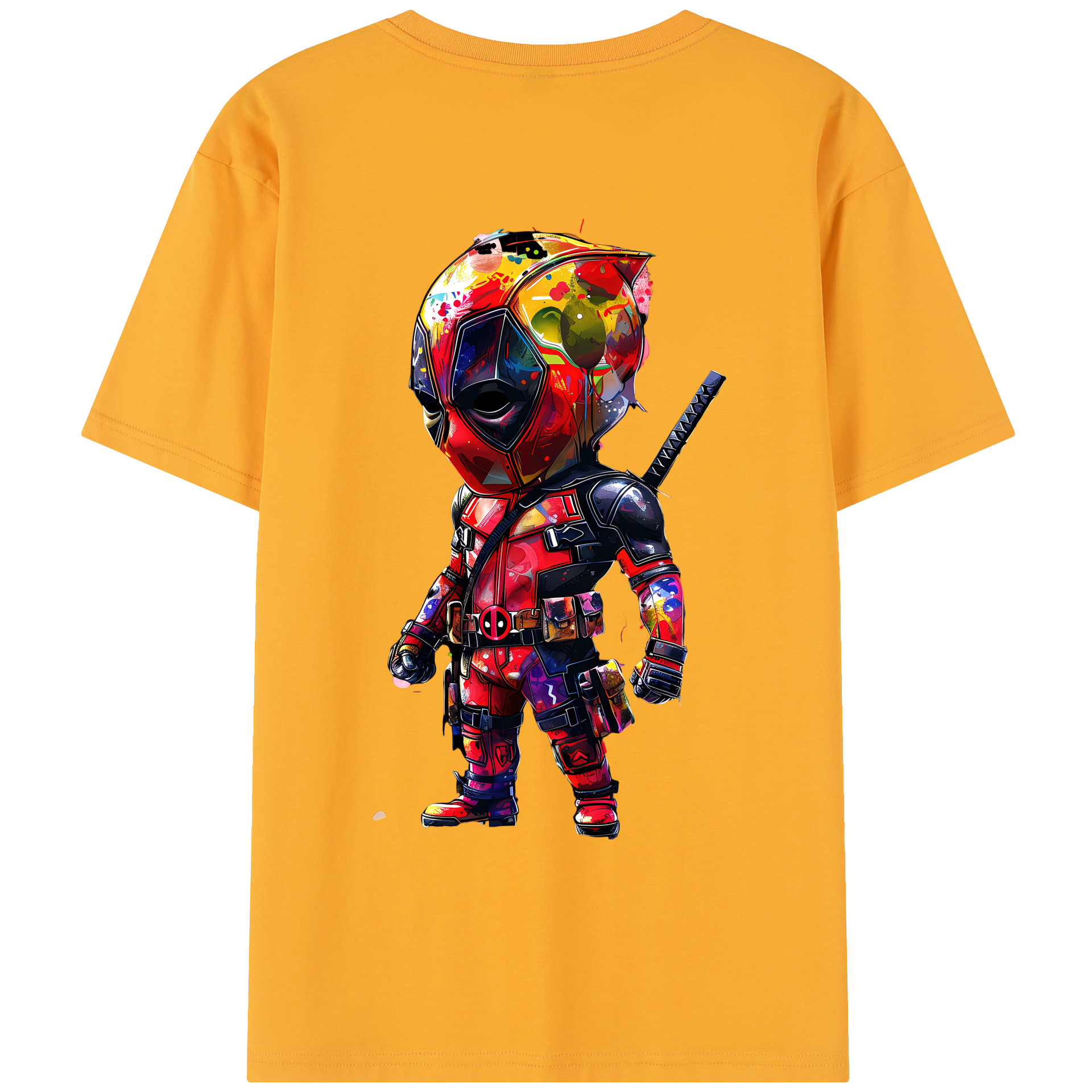 （画像用） Deadpool デッドプール レディース半袖Tシャツ(バックプリント)