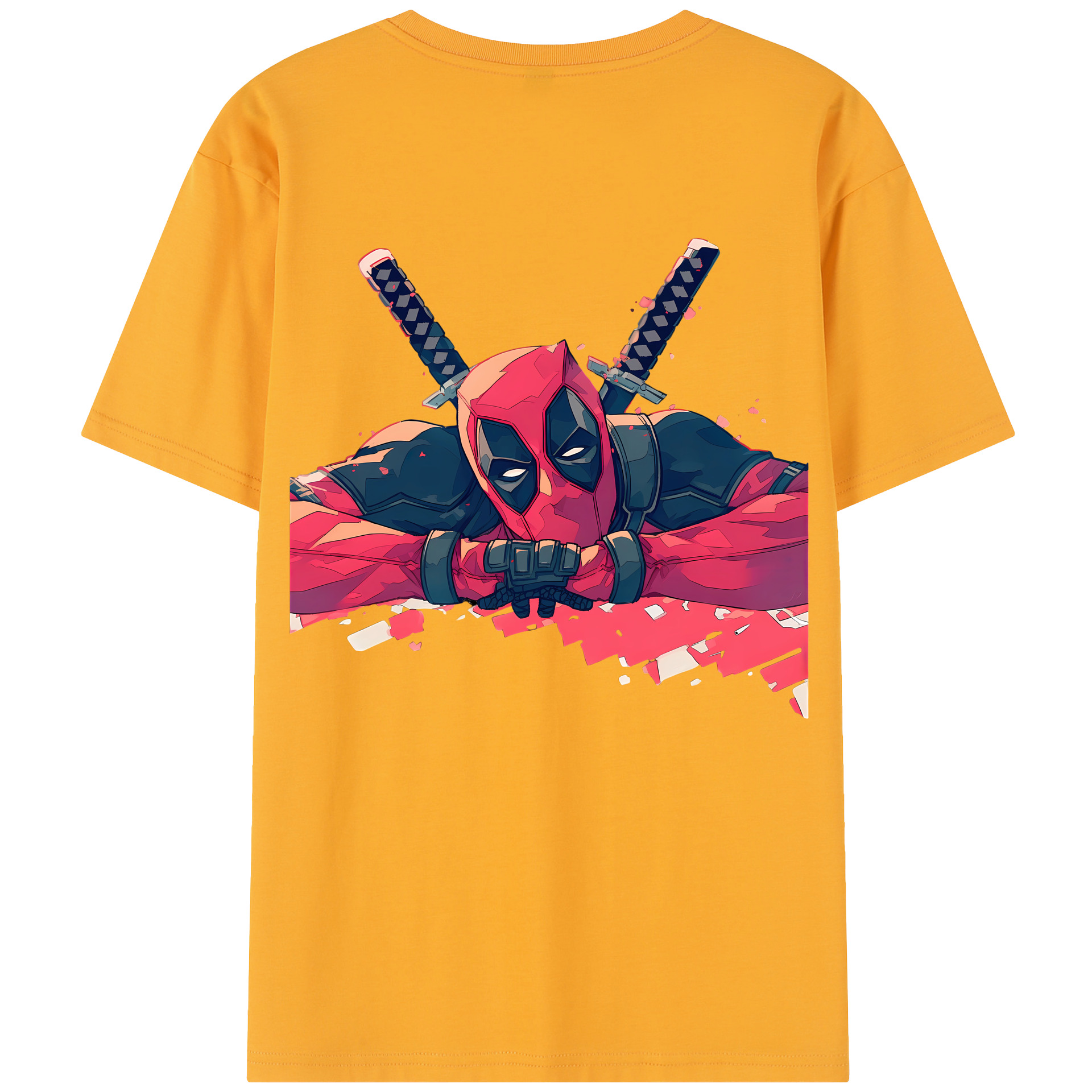 （画像用） Deadpool デッドプール レディース半袖Tシャツ(バックプリント)