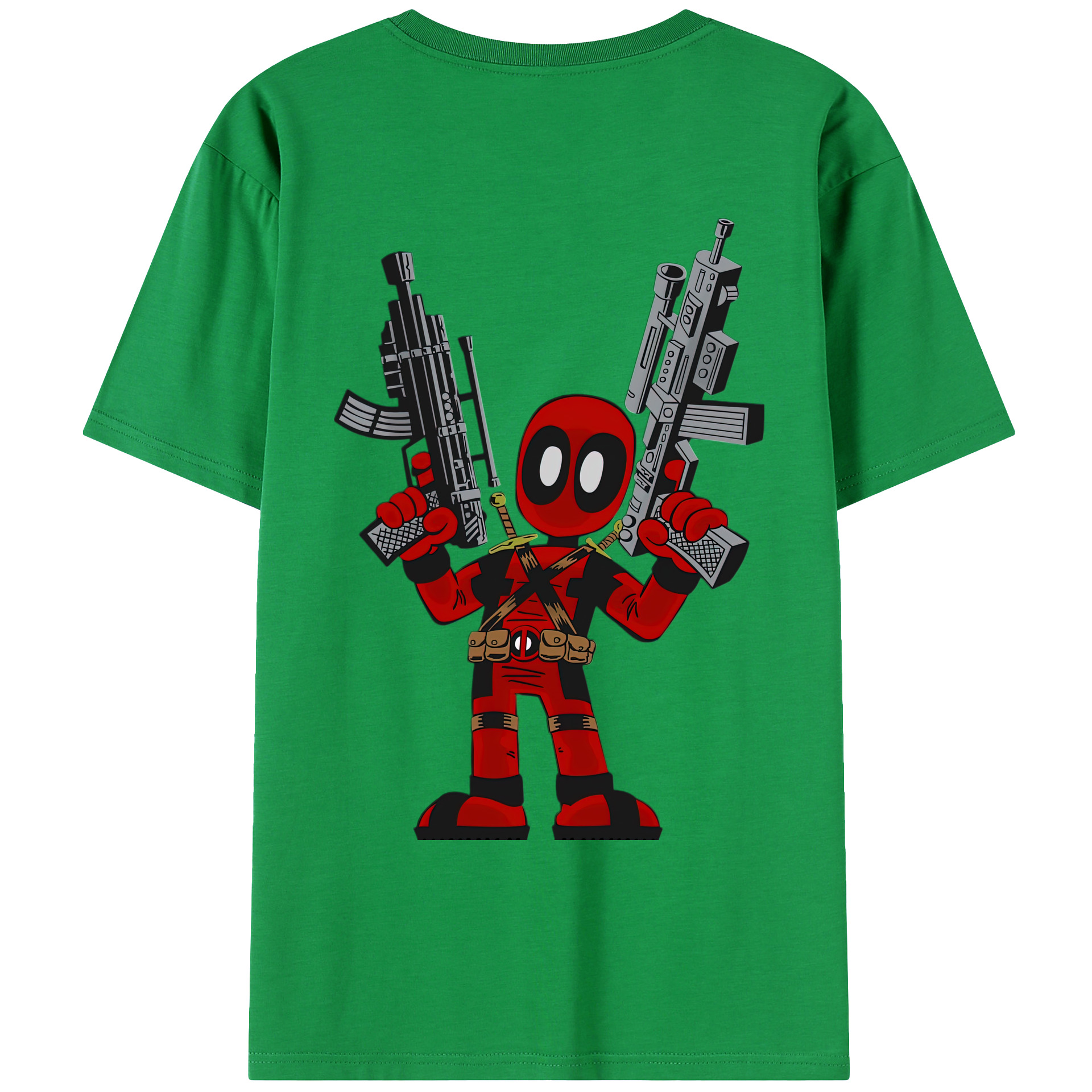（画像用） Deadpool デッドプール レディース半袖Tシャツ(バックプリント)