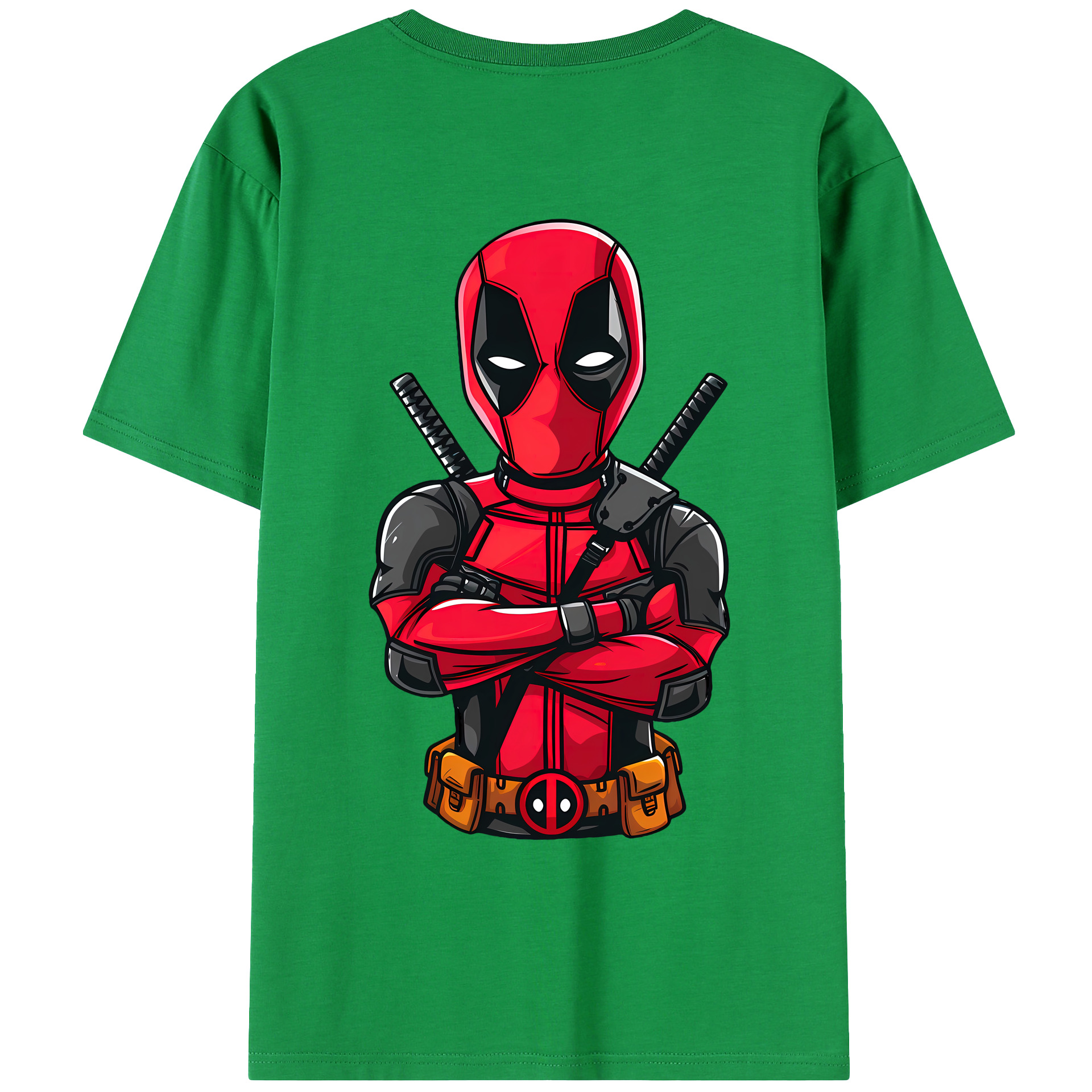 （画像用） Deadpool デッドプール レディース半袖Tシャツ(バックプリント)