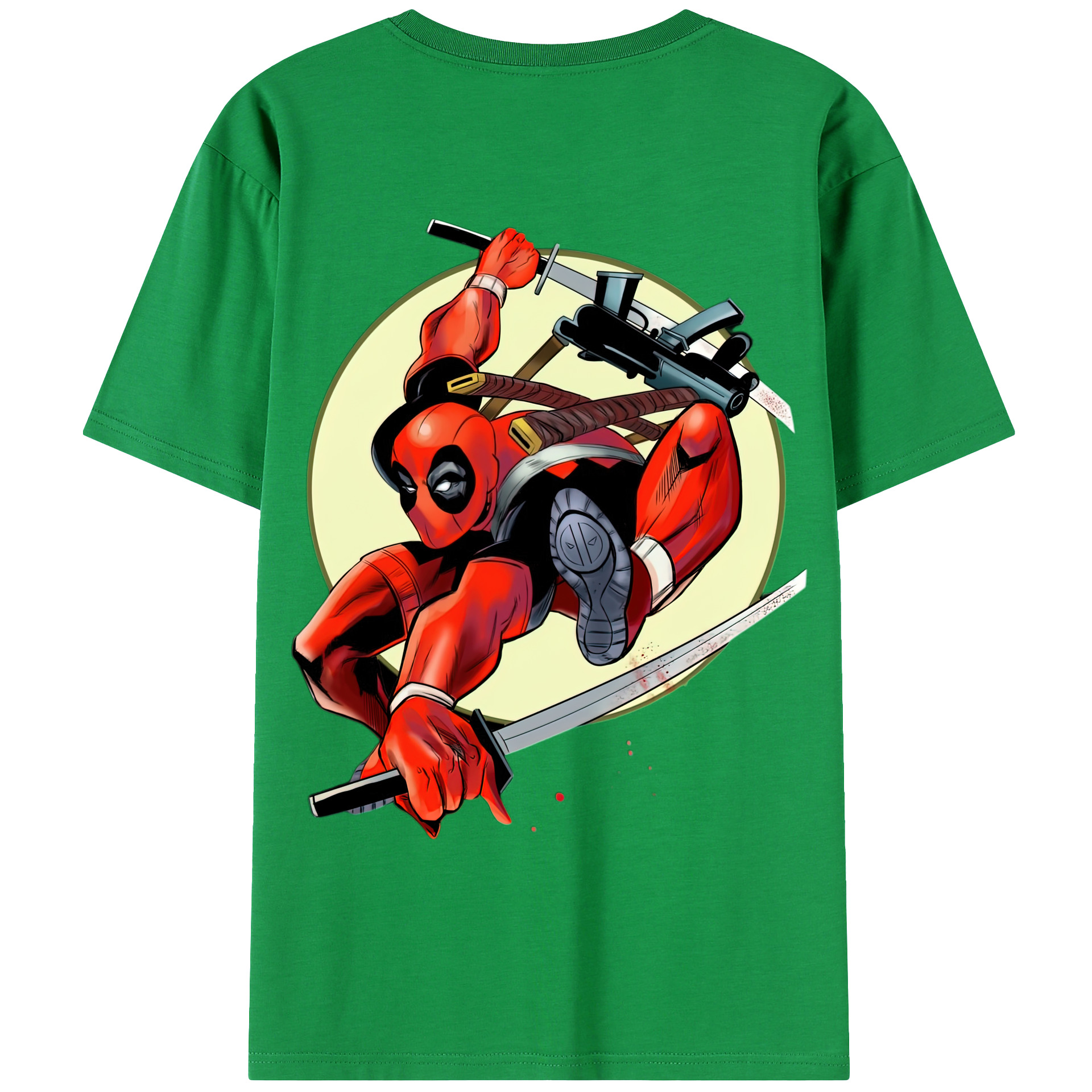 （画像用） Deadpool デッドプール レディース半袖Tシャツ(バックプリント)