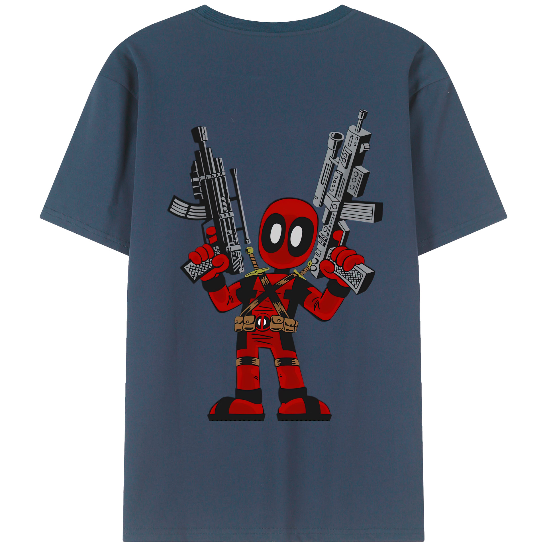 （画像用） Deadpool デッドプール レディース半袖Tシャツ(バックプリント)