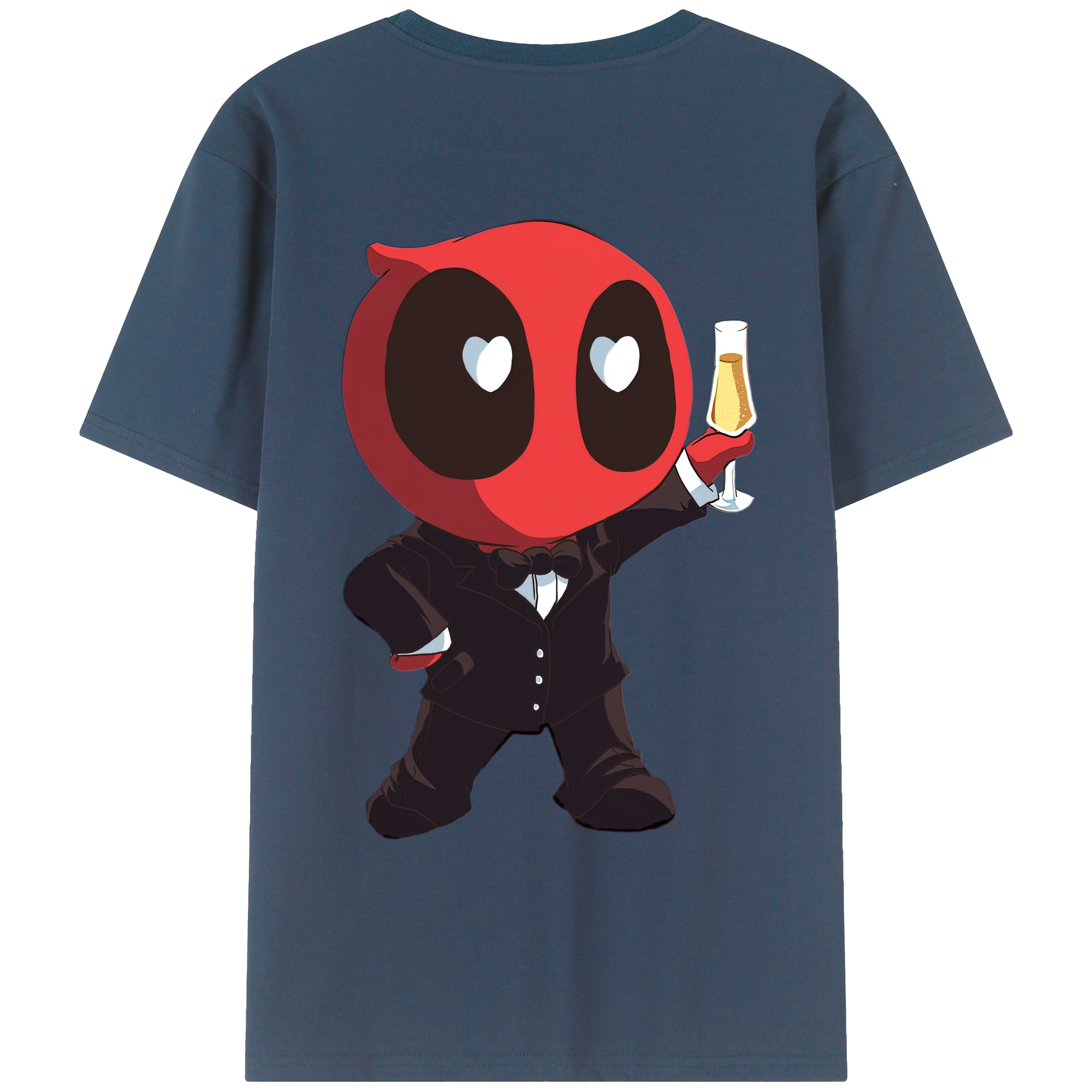 （画像用） Deadpool デッドプール レディース半袖Tシャツ(バックプリント)