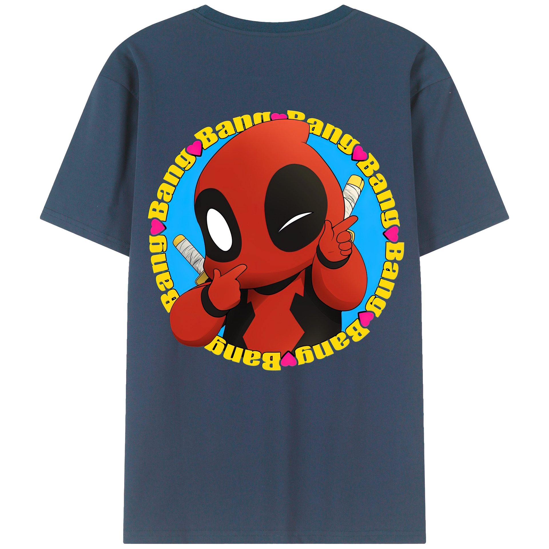 （画像用） Deadpool デッドプール レディース半袖Tシャツ(バックプリント)