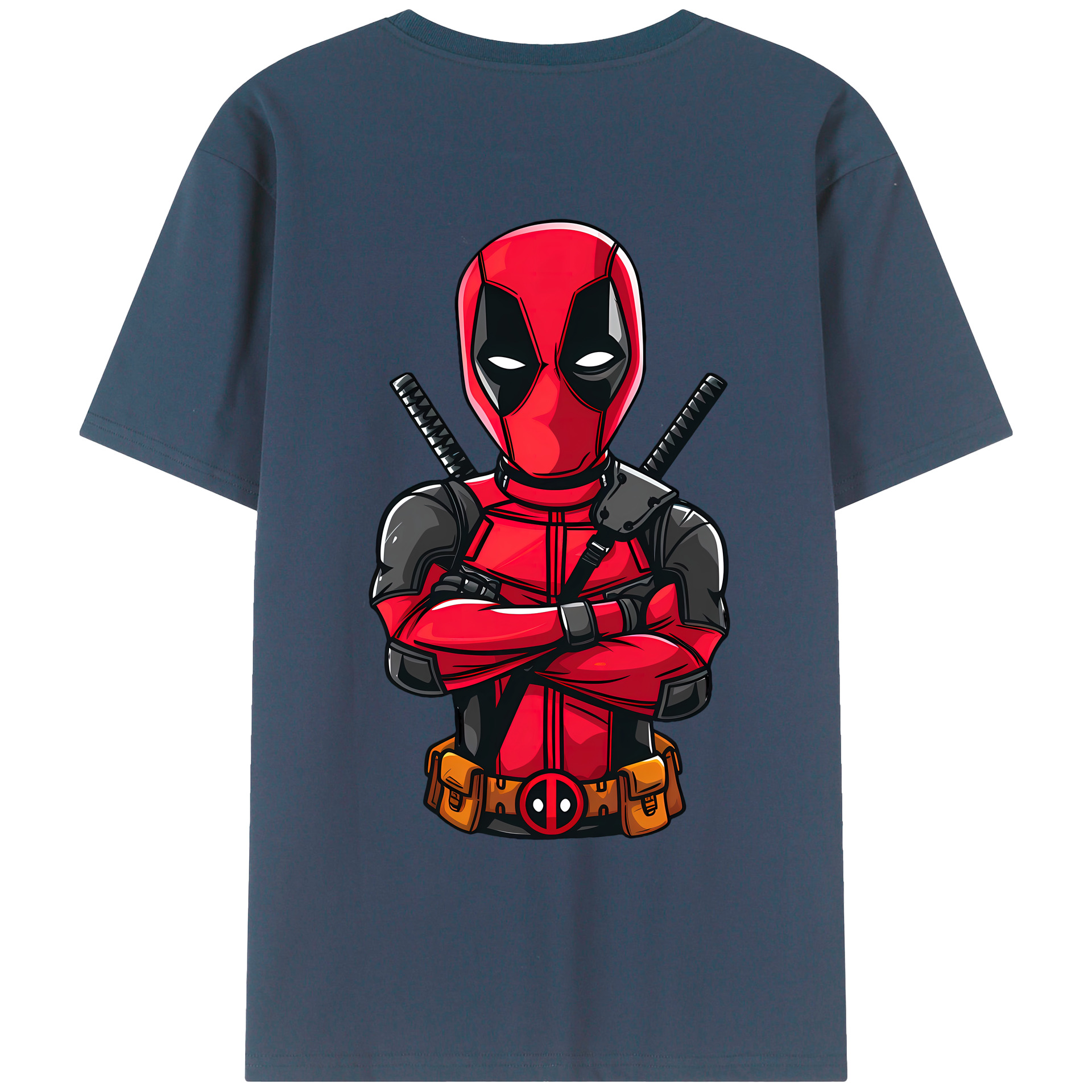 （画像用） Deadpool デッドプール レディース半袖Tシャツ(バックプリント)